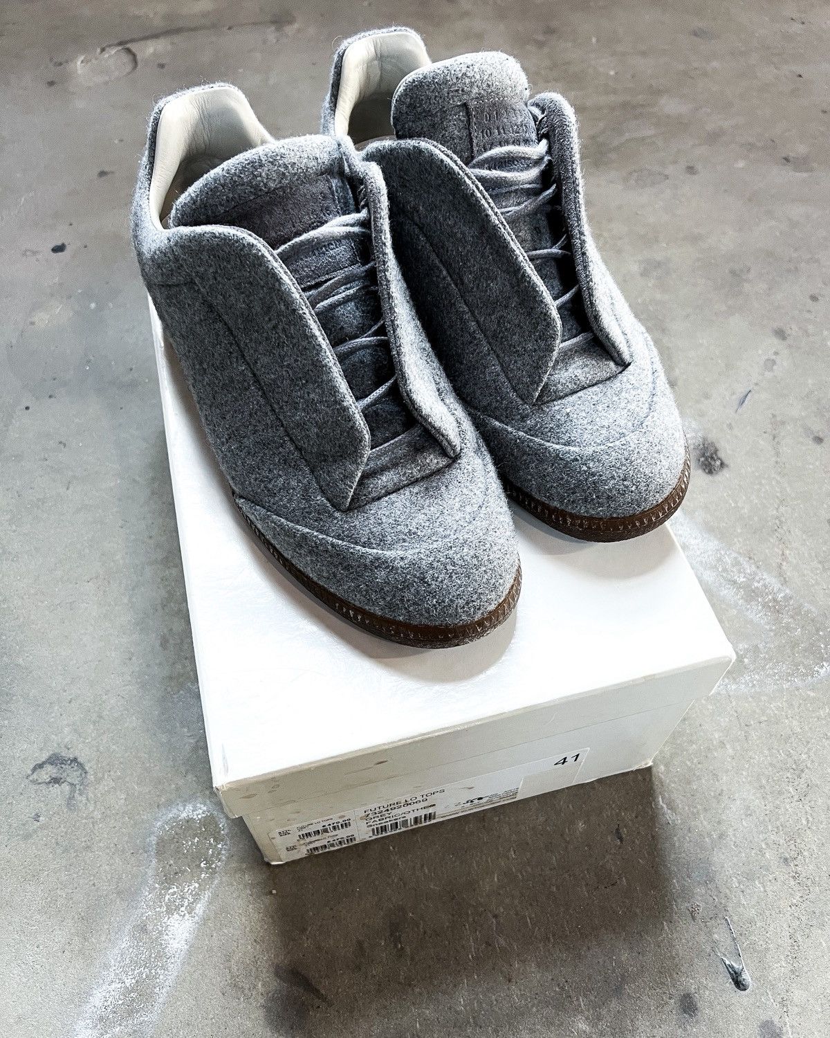 Maison Margiela A/W16 LOW TOP WOOL FUTURES Size US 8 / EU 41 - 3 Thumbnail