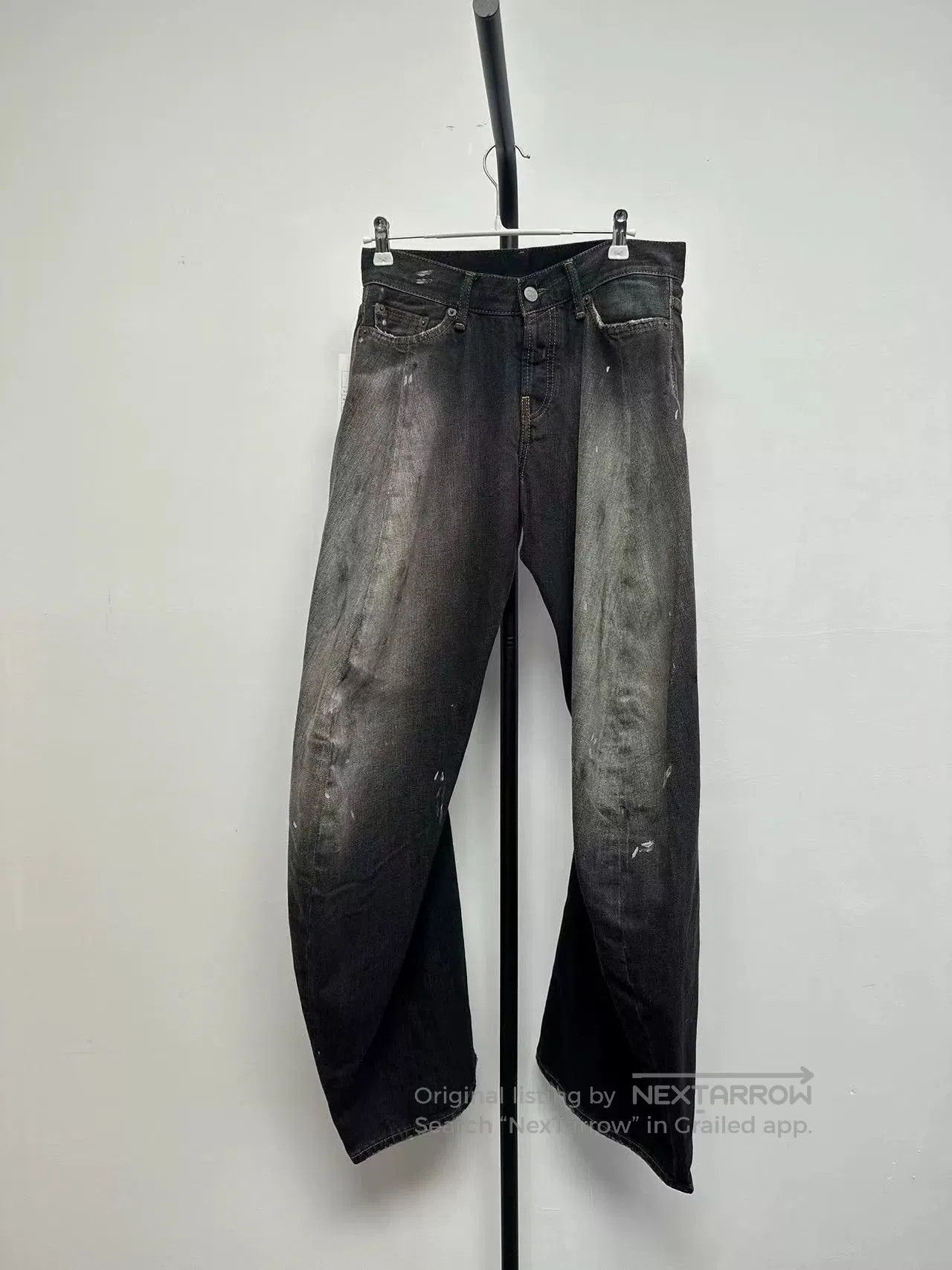 Acne Studios Acne Men's Splatter Loose Wide-Leg Jeans. Size US 28 / EU 44 - 1 Thumbnail