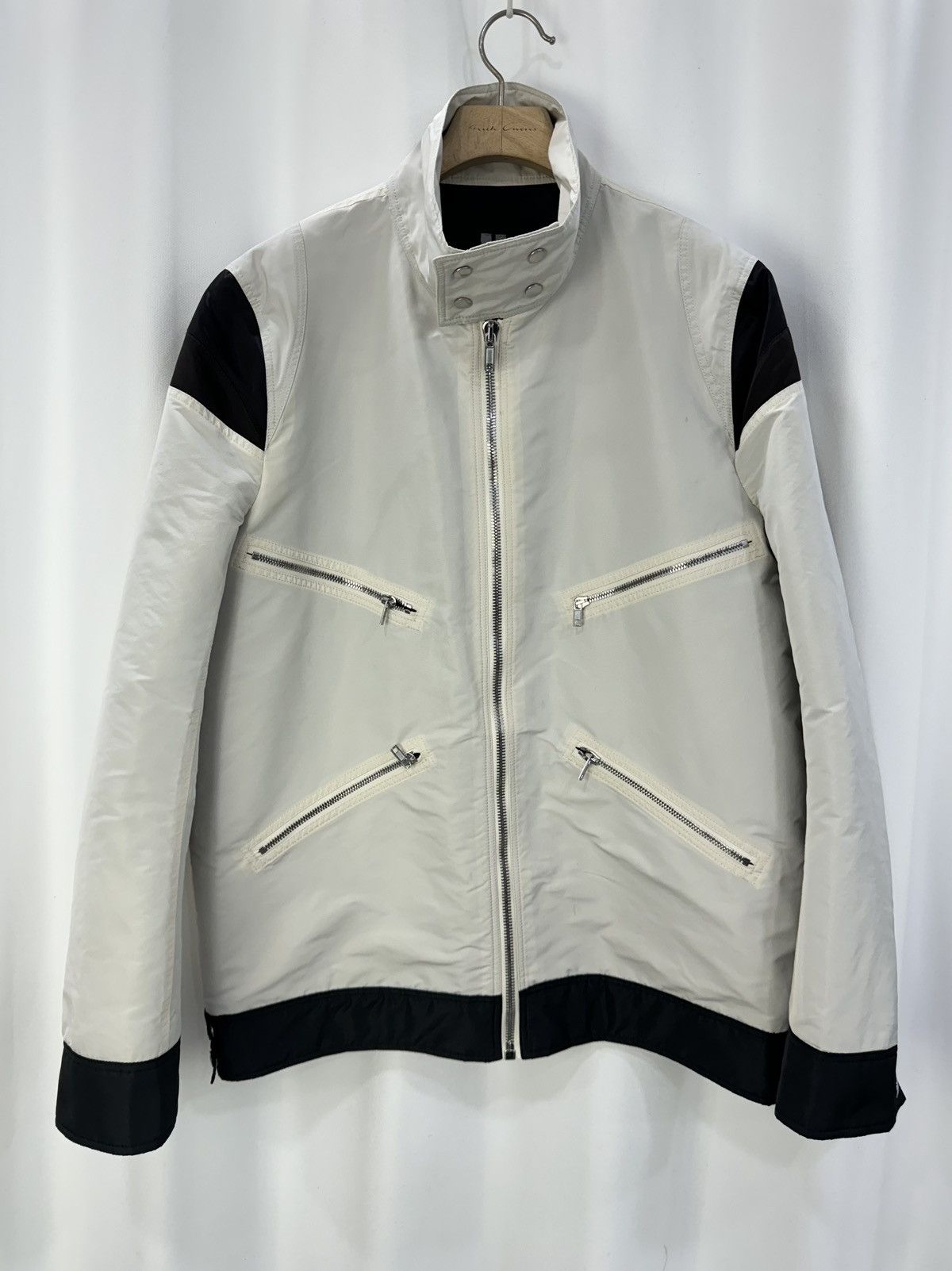 image of Rick Owens 20Ss Runway Zip Jacket in White, Men's (Size Medium)