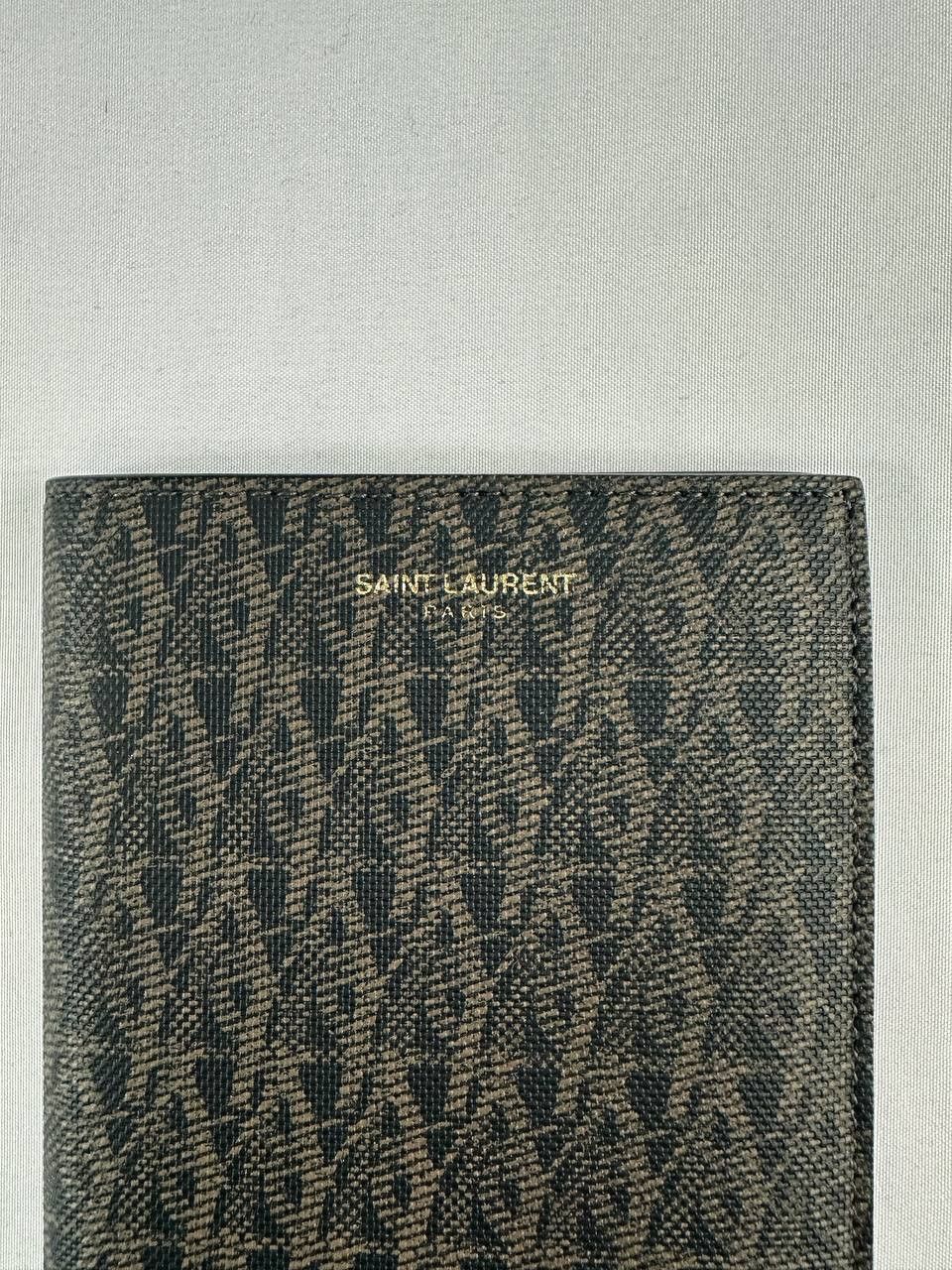 Saint Laurent Paris Saint Laurent Toile Monogram Passport Cover Holder - Brown Size ONE SIZE - 2 Thumbnail