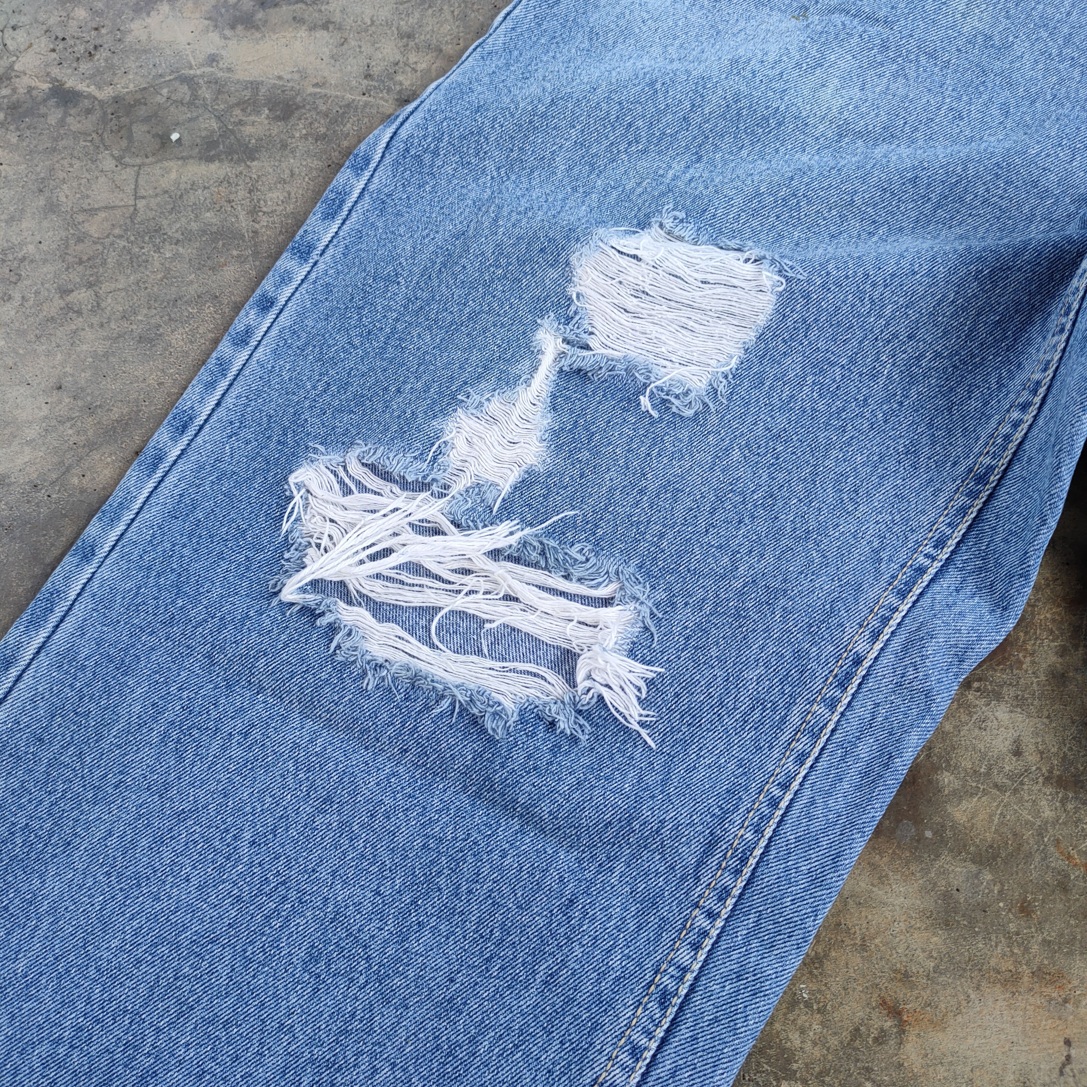 Southpole VINTAGE SOUTH POLE FADED DISTRESSED JEANS DENIM PANTS Size US 30 / EU 46 - 6 Thumbnail