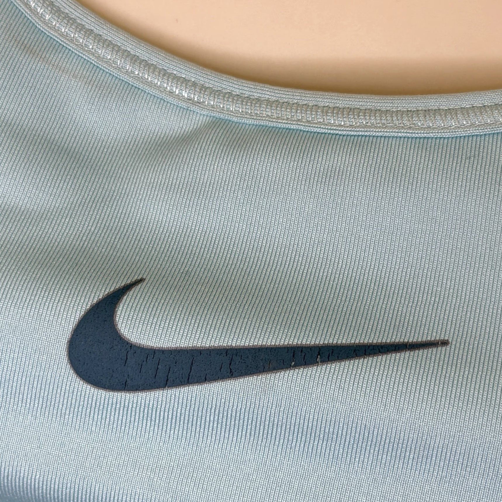 Nike Nike Pro Dri-Fit Sports Bra Clothing Women Medium Racerback Blue Nike Dri-FIT No Padding Size ONE SIZE - 4 Thumbnail