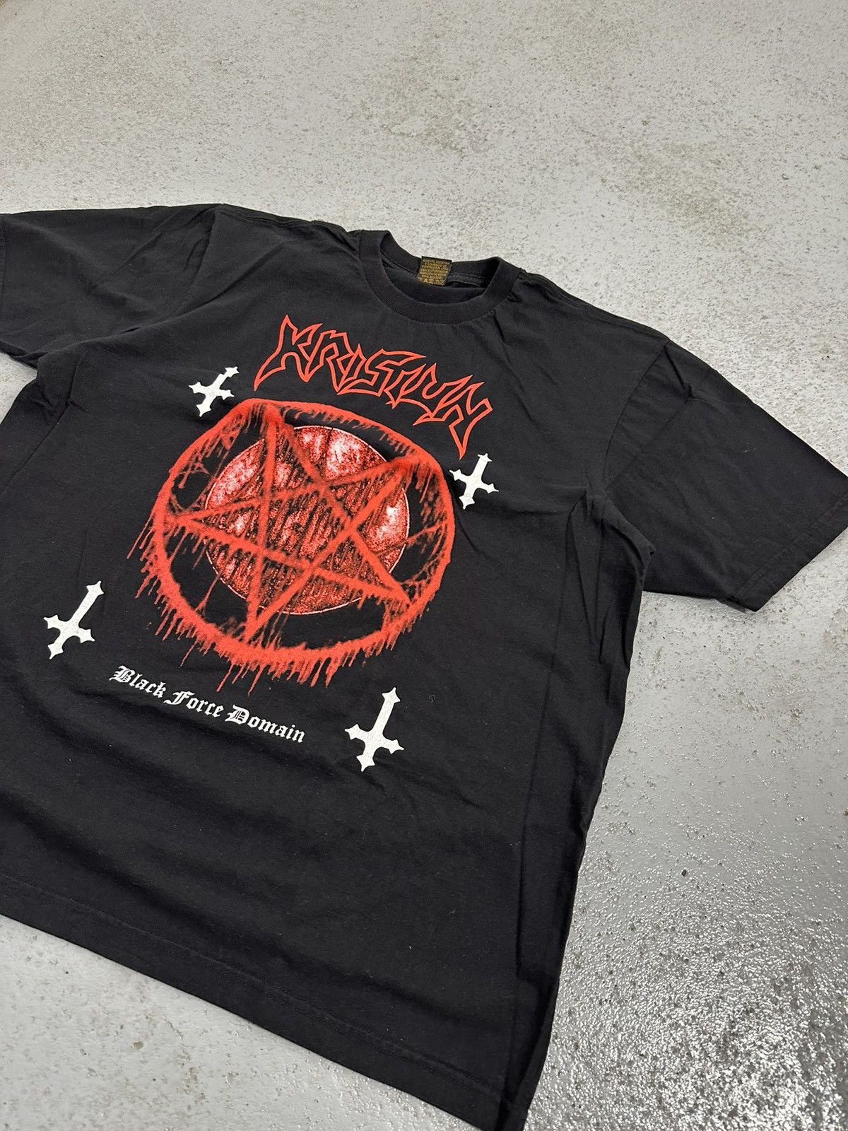 Band Tees Krisiun Black Force Domain Death Black Metal Tee Size US L / EU 52-54 / 3 - 6 Thumbnail