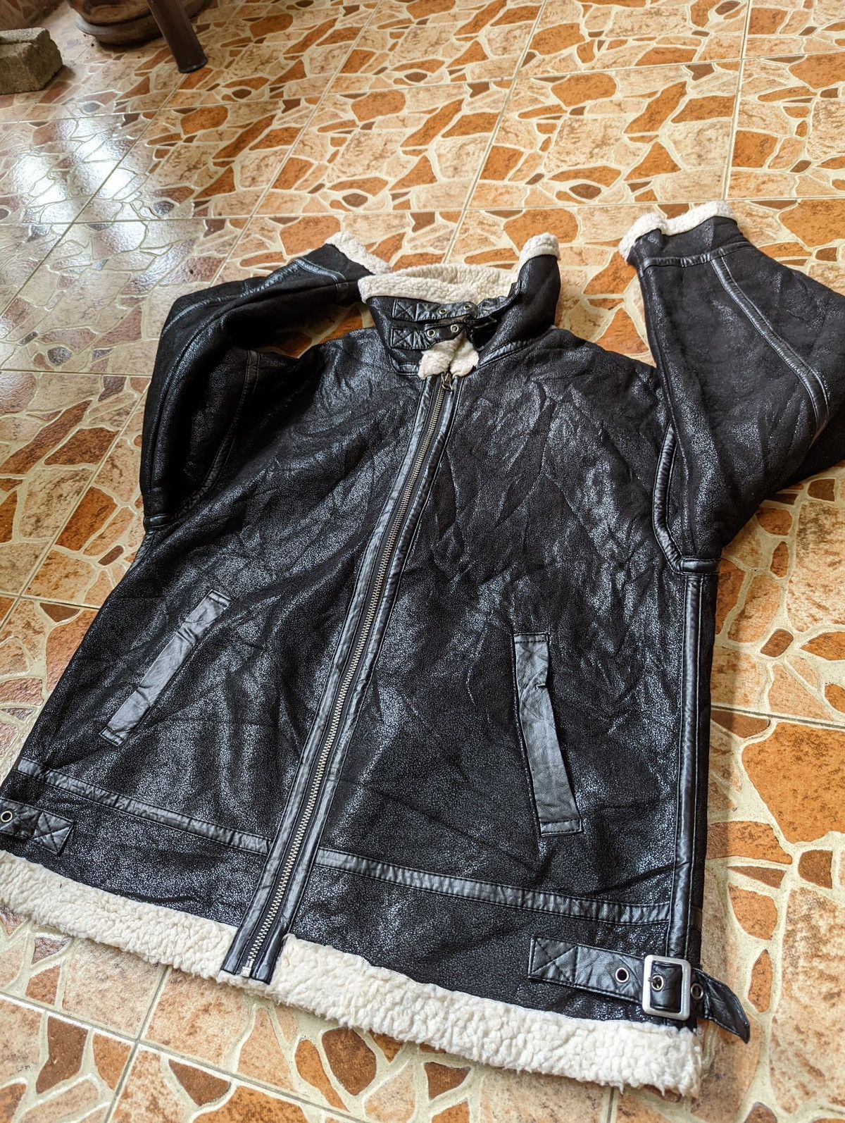 Japanese Brand Faux Cherpa Fleece Jacket Riche Glamour Size US M / EU 48-50 / 2 - 3 Thumbnail