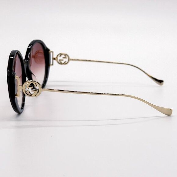 Gucci NEW GUCCI SUNGLASSES GG1202S 004 GOLD/BLACK WOMEN EYEWEA Size ONE SIZE - 9 Thumbnail