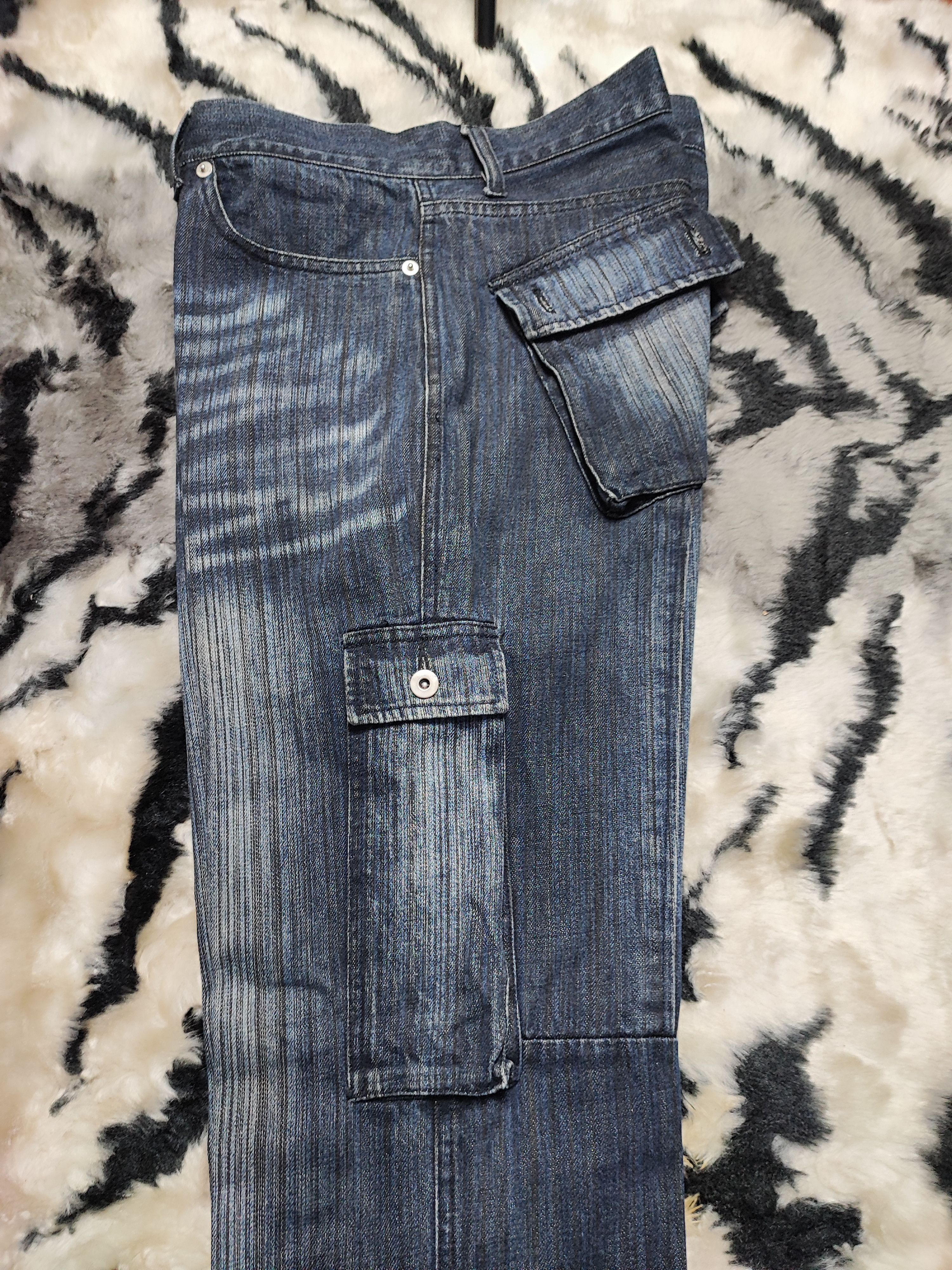 Number (N)ine Distress Baggy Denim Cargo Jeans Pant Japan Size US 32 / EU 48 - 20 Thumbnail