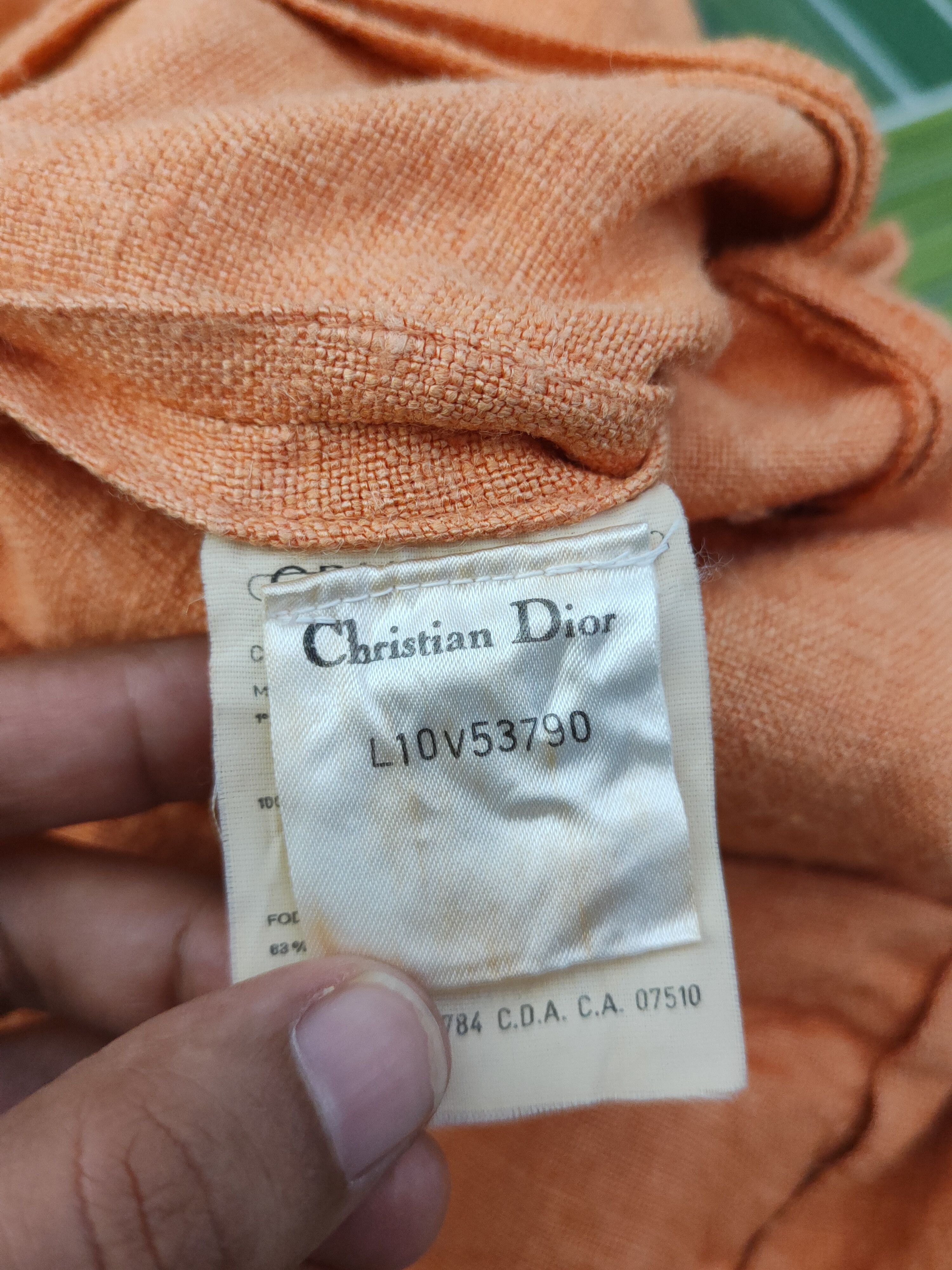 Christian Dior Monsieur DL Christian Dior Orange Short Sleeve Blazers #1394 Size XL / US 12-14 / IT 48-50 - 11 Thumbnail