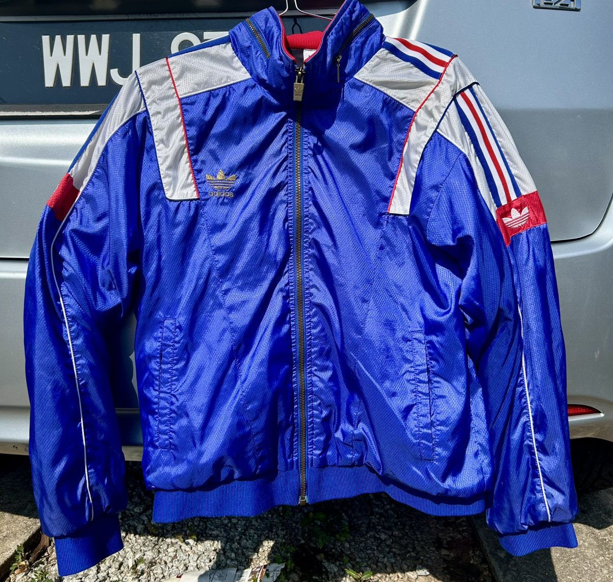 Vintage Vintage 90s Adidas Japan Descente Zipper Bomber Jacket Size US L / EU 52-54 / 3 - 1 Thumbnail