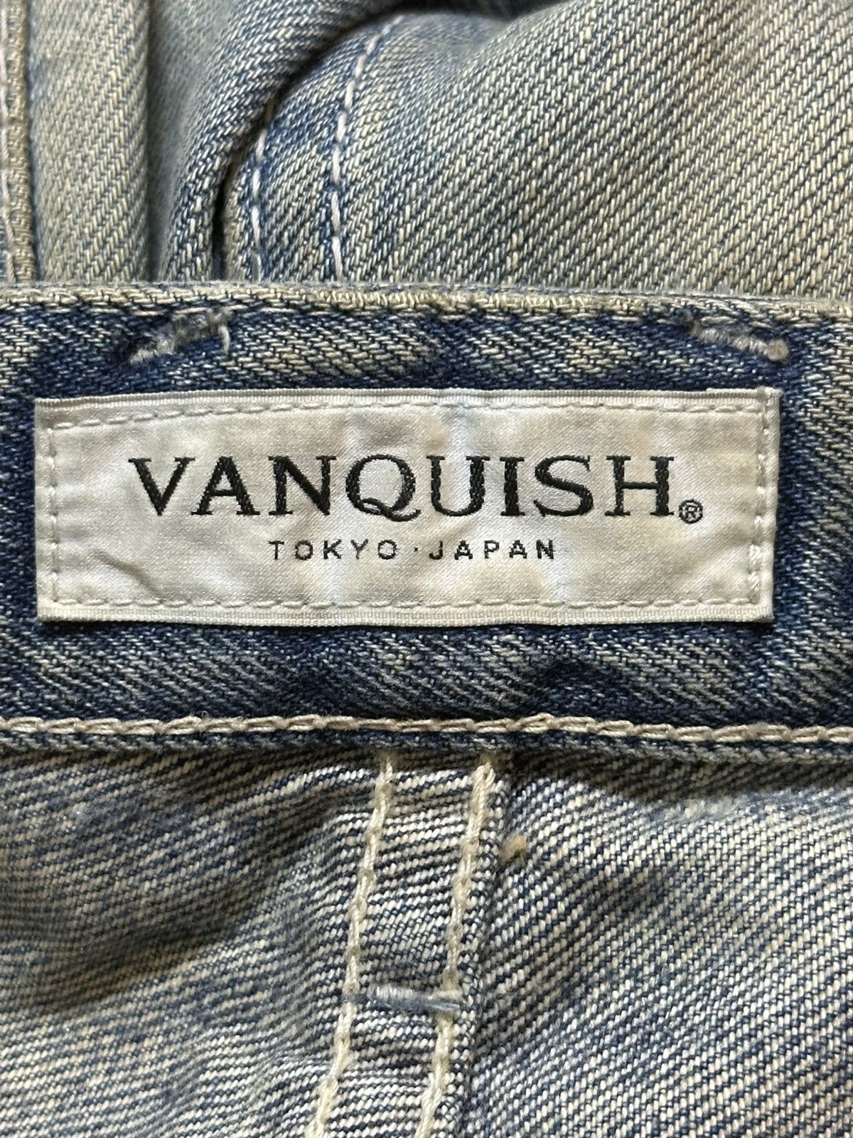 Japanese Brand Vintage Japanese Vanquish Mud Faded Wash Distressed Jeans Size US 32 / EU 48 - 10 Thumbnail