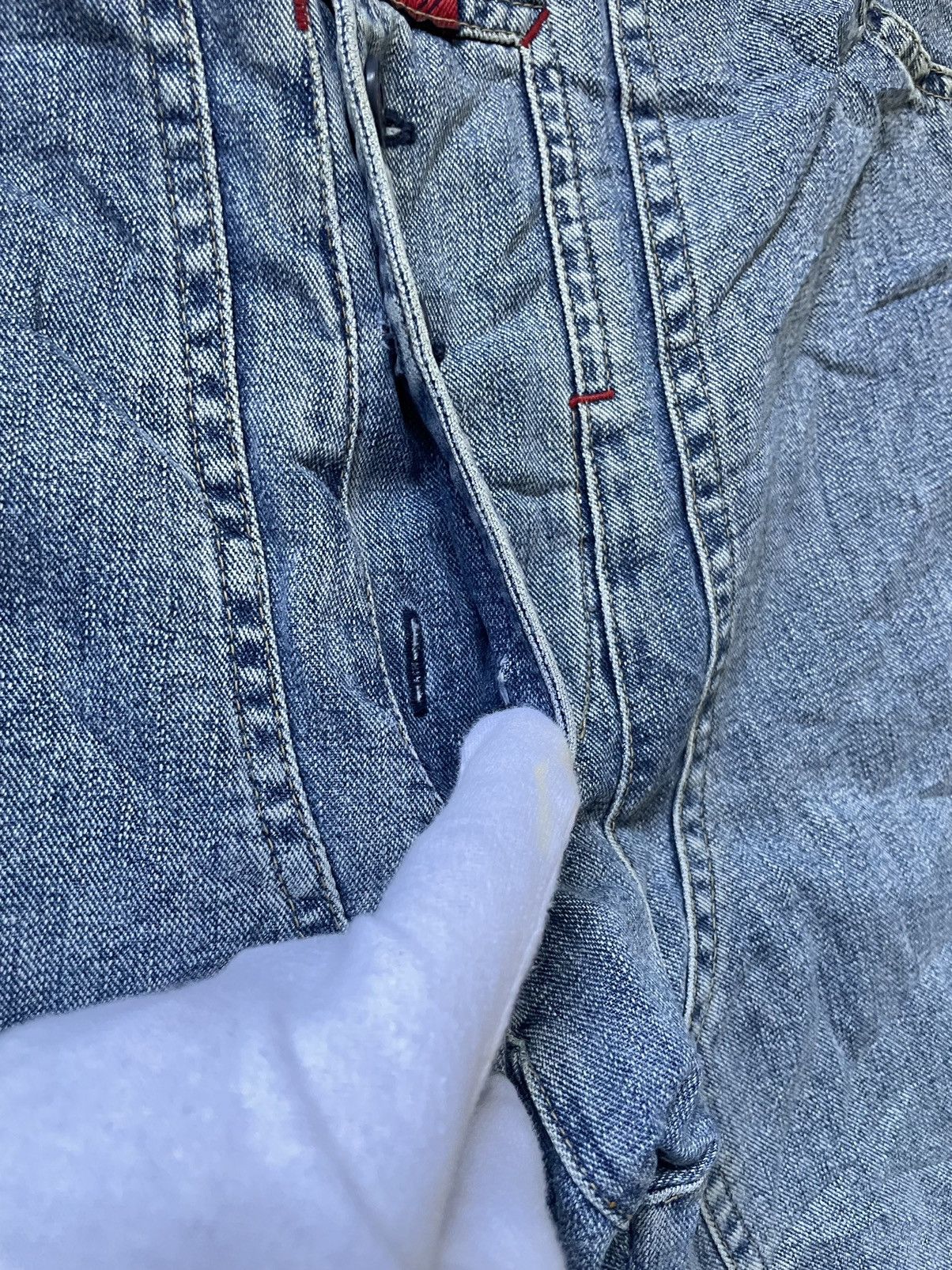 Marithe + Francois Girbaud Vintage 90s Marithe Francois Girbaud Distressed Baggy Jeans Size US 30 / EU 46 - 8 Thumbnail