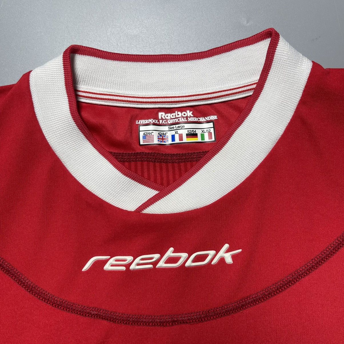 Reebok LIVERPOOL REEBOK 2002/2003 FOOTBALL HOME JERSEY #18 RIISE Size US L / EU 52-54 / 3 - 7 Thumbnail