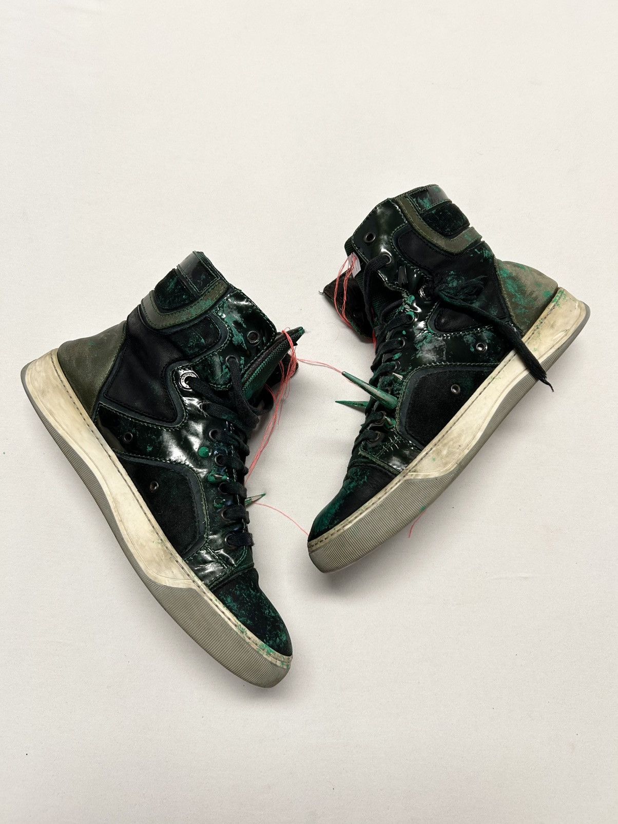 Lanvin 2011 DBB1 Patent High-Top Sneakers — Reworked Size US 8 / EU 41 - 4 Thumbnail