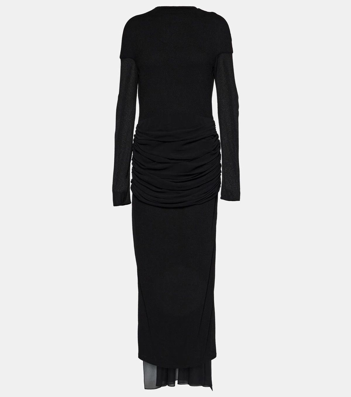 Givenchy o1srvl11e1124 Ruched Waist Dress in Black Size S / US 4 / IT 40 - 1 Thumbnail