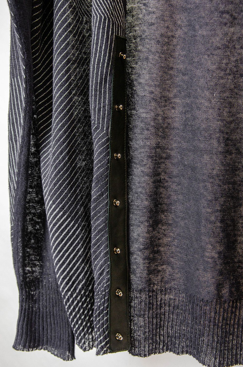 Diesel Black Gold Diesel Black Gold Stripe Linen Cardigan – L Size US L / EU 52-54 / 3 - 6 Thumbnail