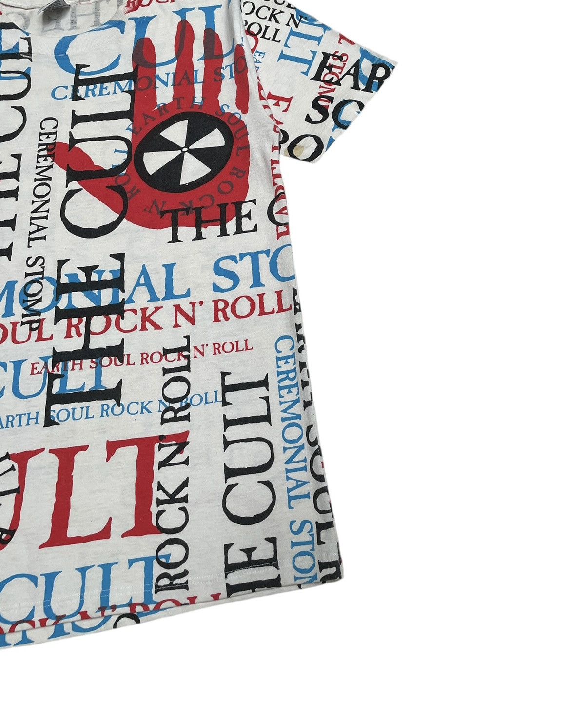 Band Tees × Vintage Rare Vintage Rock Band The Cult Full Print T-shirt 1990s Size US M / EU 48-50 / 2 - 6 Thumbnail
