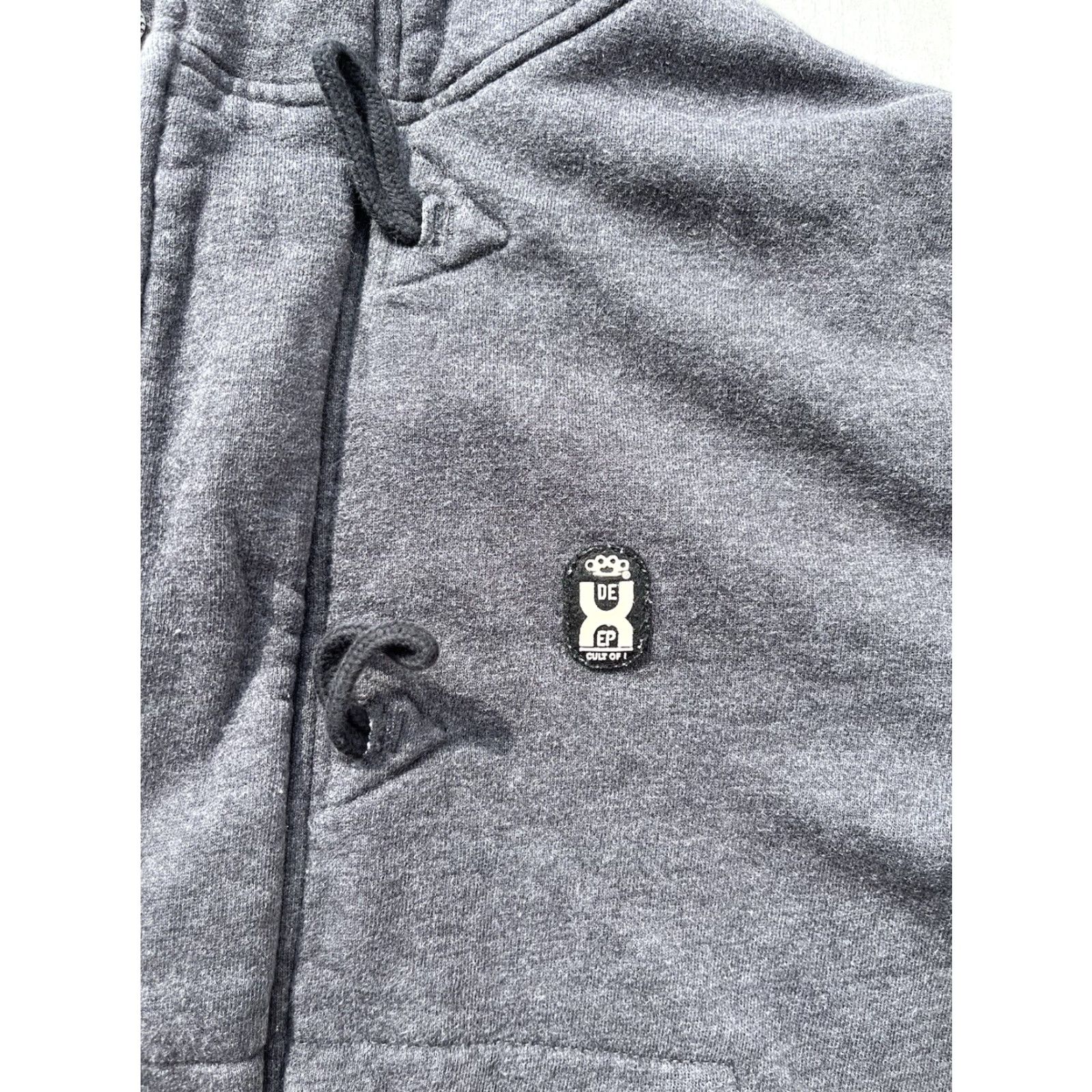 Vintage VINTAGE 10.Deep Hoodie Women Gray S Y2K Hip Hop City Heavyweight Toggle 100% Cotton Full Zip Logo Zipper Regular Lined Hooded Size L / US 10 / IT 46 - 2 Thumbnail