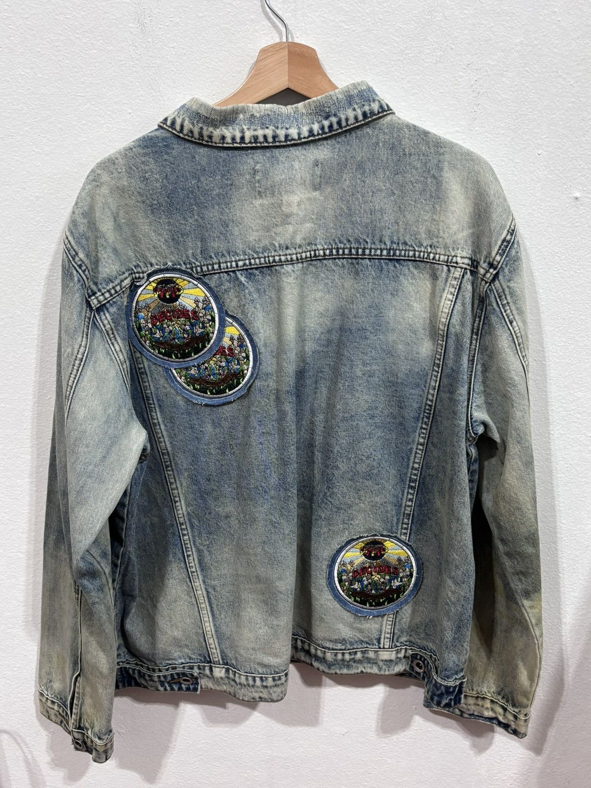 Who Decides War WHO DECIDES WAR ACID SPHERE DENIM JACKET Size US L / EU 52-54 / 3 - 7 Thumbnail