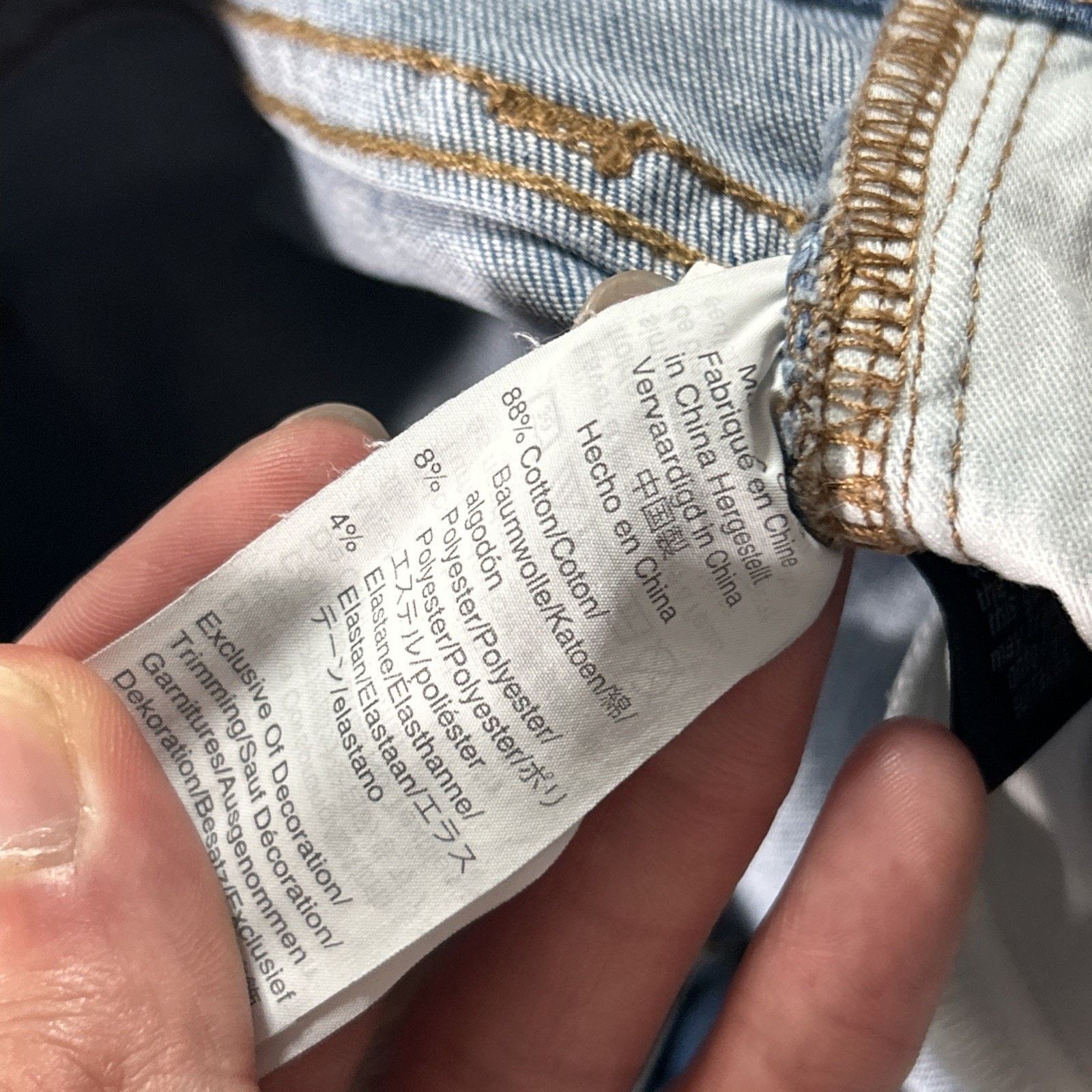 Madewell Baggy Bootcut Jeans 28x26 Raw Hem Flare Hamilton Dojo Button Size 28" / US 6 / IT 42 - 6 Thumbnail