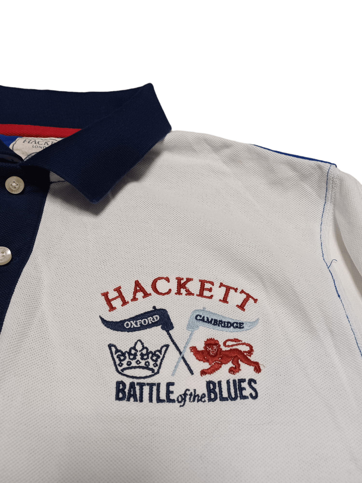 Hackett CAMBRIDGE VS OXFORD HACKETT LONDON EMBROIDERED POLO SHIRT Size US XL / EU 56 / 4 - 3 Thumbnail