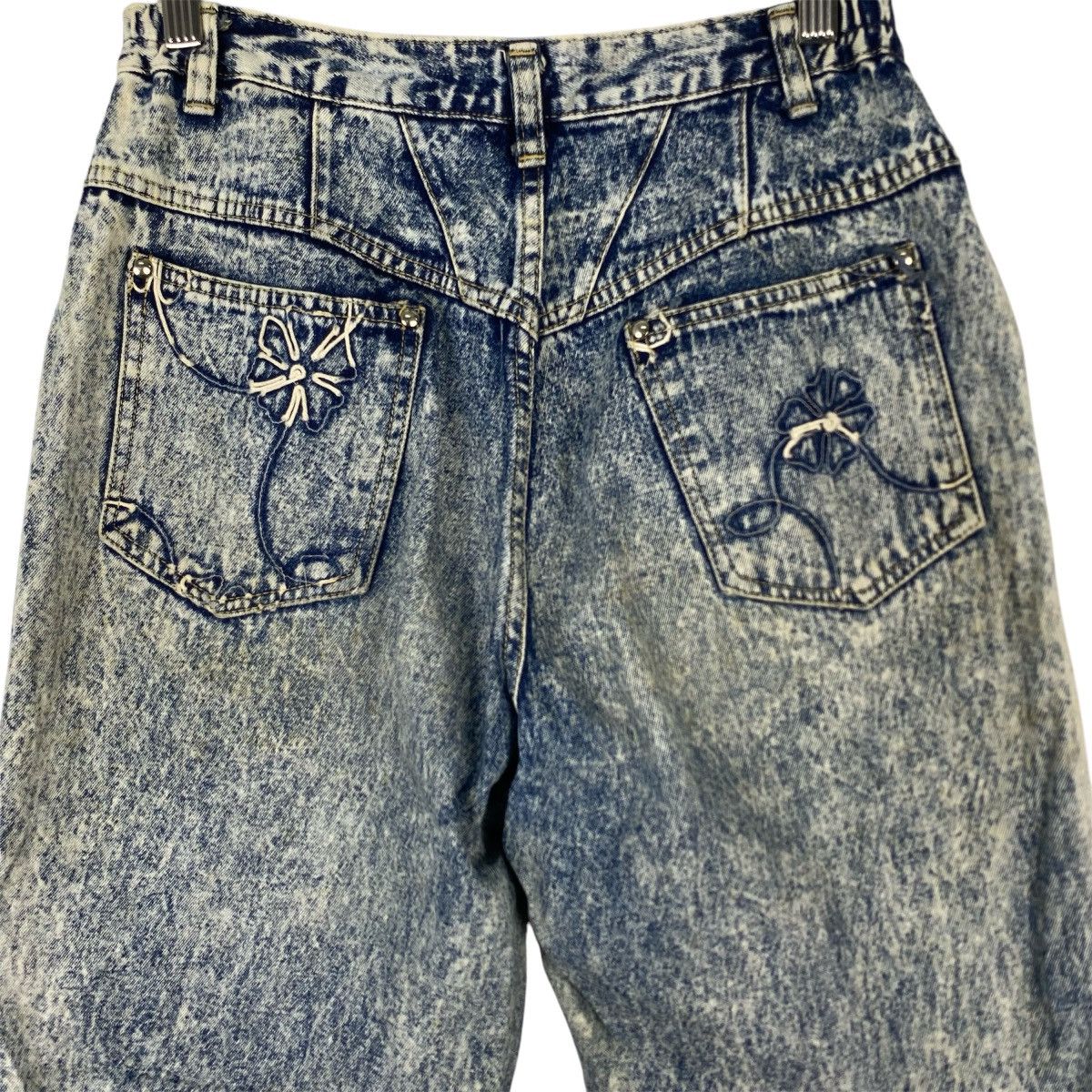 Designer × Vintage Vintage jeans beautiful floral made in china very rare Size 26" / US 2 / IT 38 - 9 Thumbnail