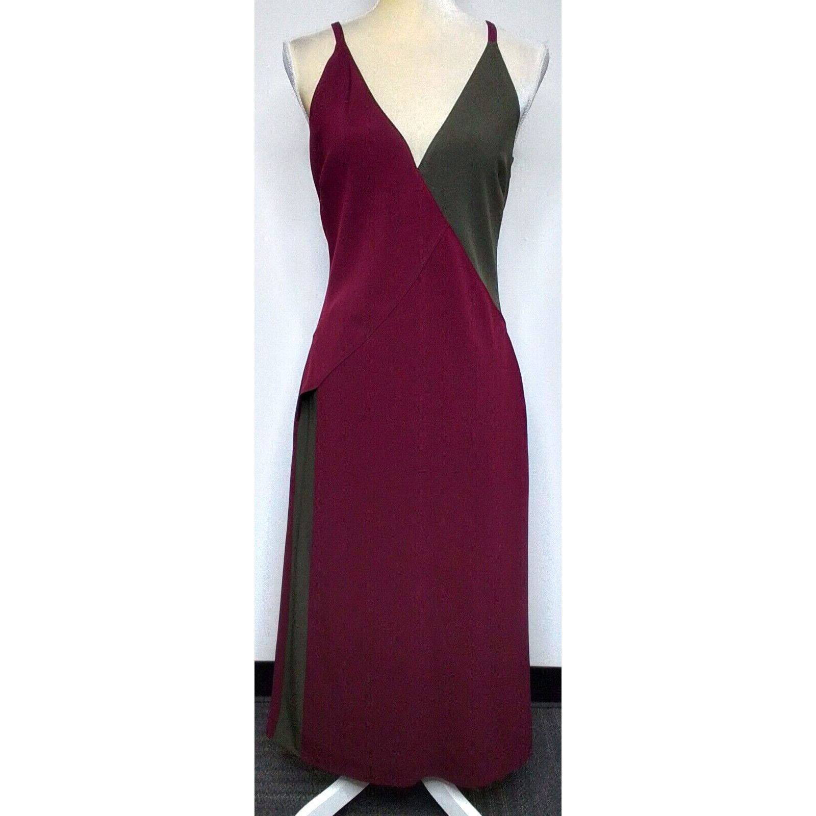 Other Tome Collective Dress Women's 6 Maxi Burgundy & Gray Size M / US 6-8 / IT 42-44 - 2 Thumbnail