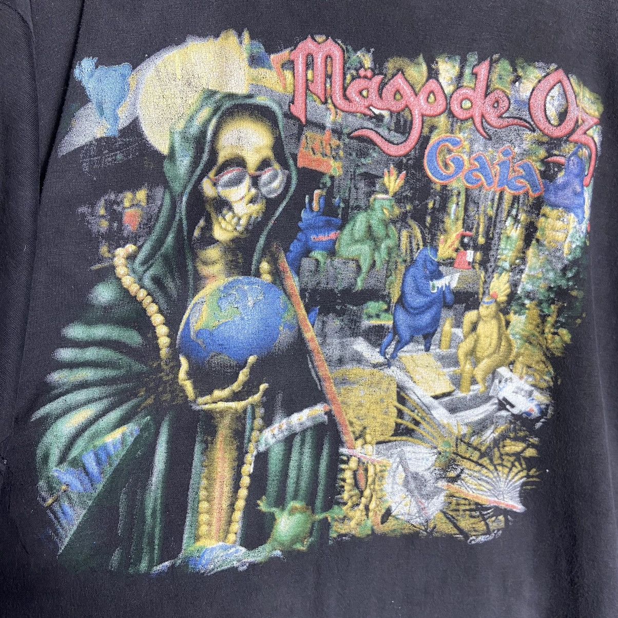 Band Tees Vintage 00s Mago de Oz Gaia Metal Band Tee / Y2K Size US XL / EU 56 / 4 - 3 Thumbnail