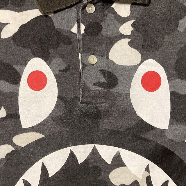 Bape 💫Glow in the dark💫 BAPE City camo shark polo shirt APE Size US M / EU 48-50 / 2 - 7 Thumbnail