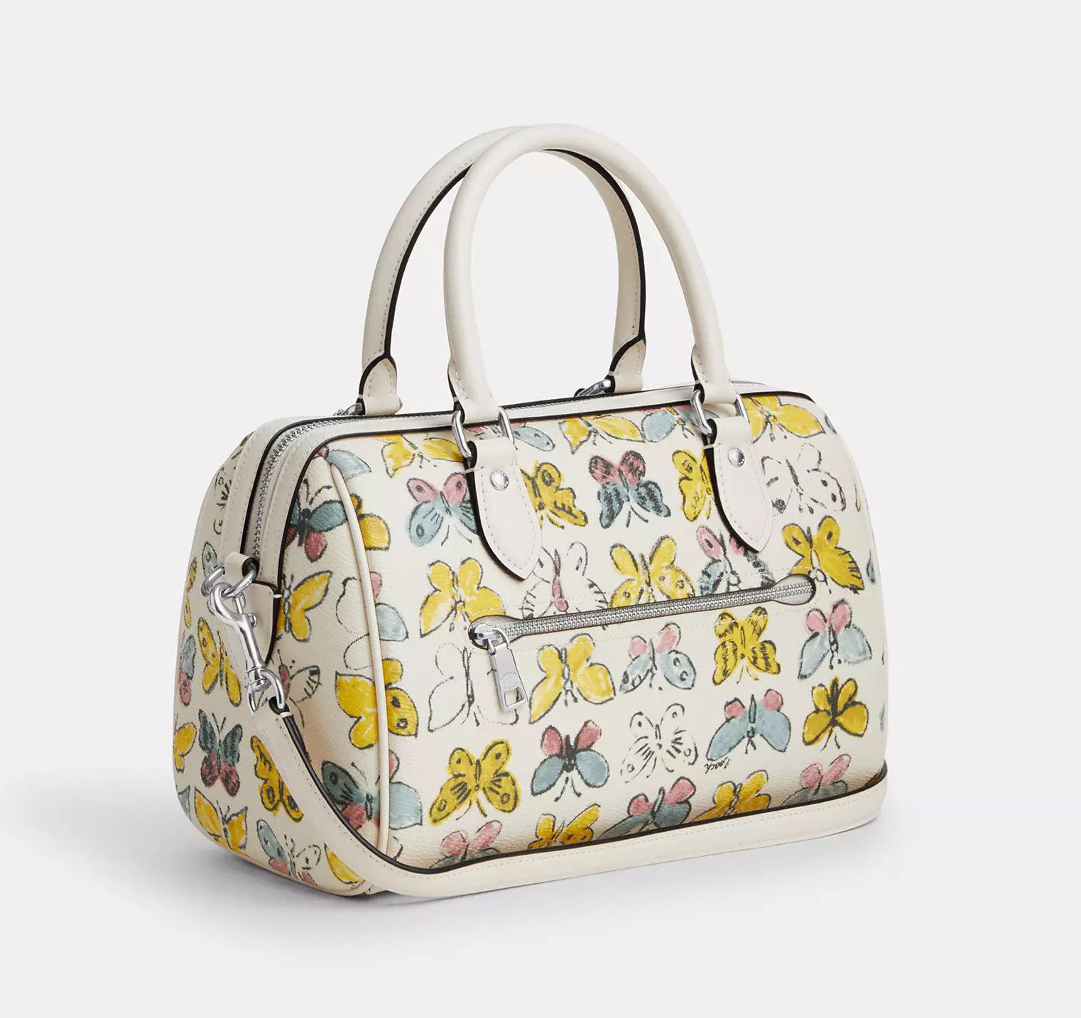 Coach Rowan Satchel Bag With Butterfly Print CAK07 Size ONE SIZE - 10 Thumbnail