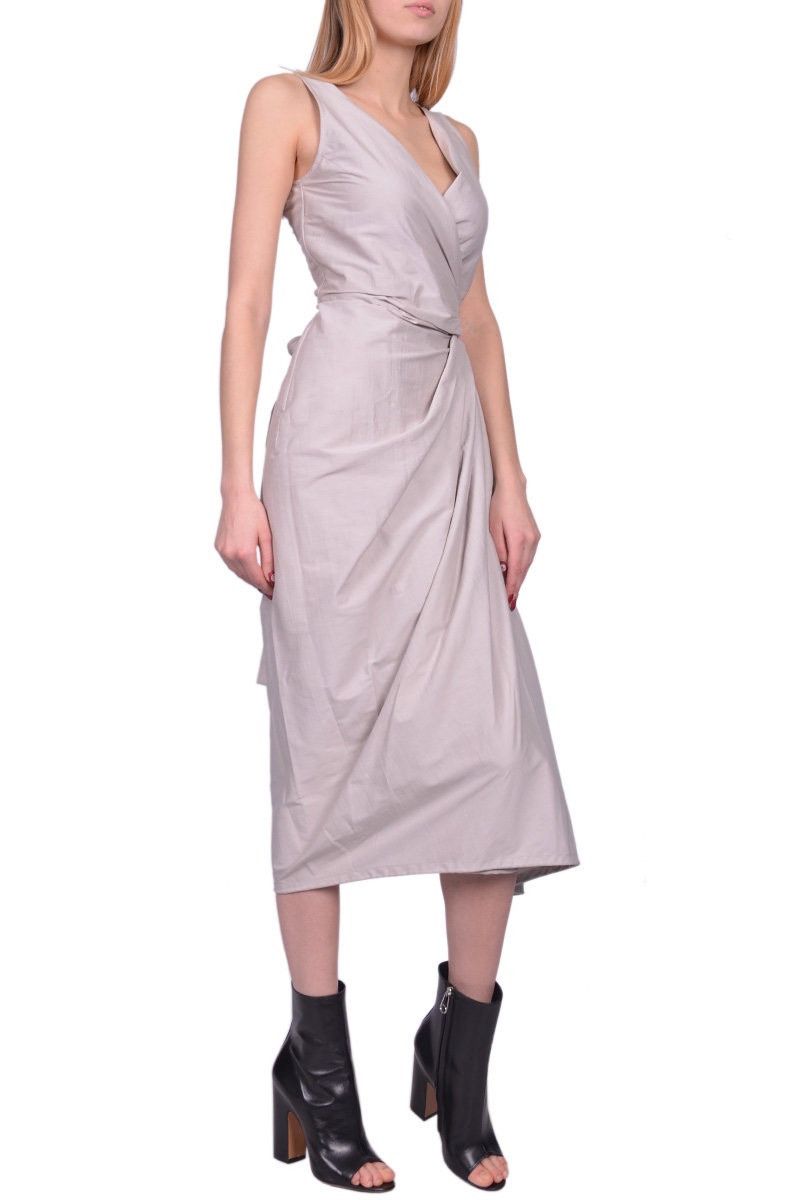 Rick Owens Last Rick Owens Twill Cotton & Silk Midi Dress Size M / US 6-8 / IT 42-44 - 4 Thumbnail