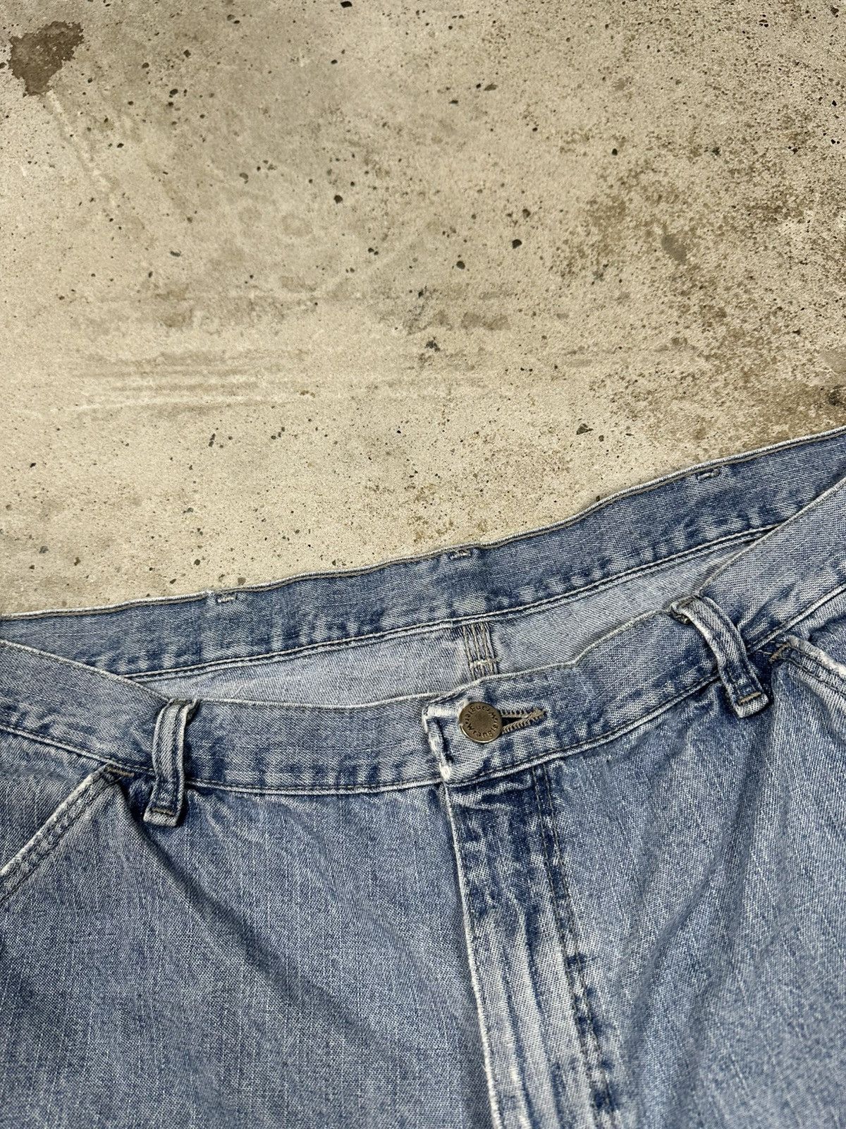 Wrangler Vintage 90s Wrangler Carpenter Distressed Denim Jeans Jorts Size US 36 / EU 52 - 9 Thumbnail