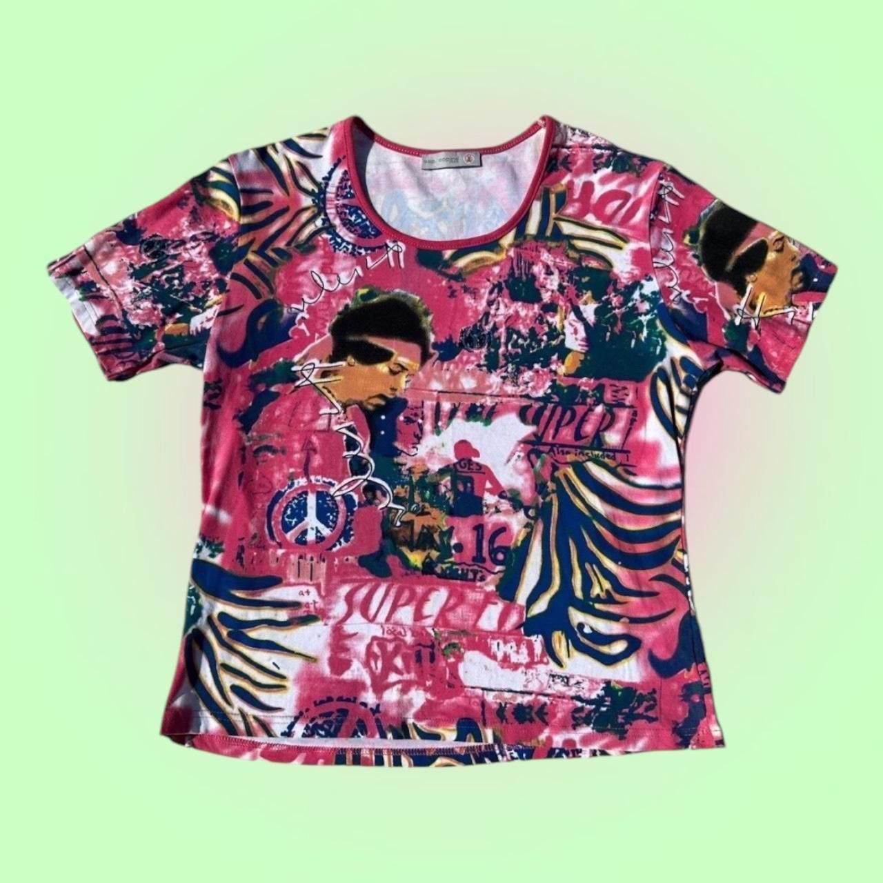 Cop Copine × Vintage Pink Cop Copine Graphic Top Size M / US 6-8 / IT 42-44 - 1 Thumbnail
