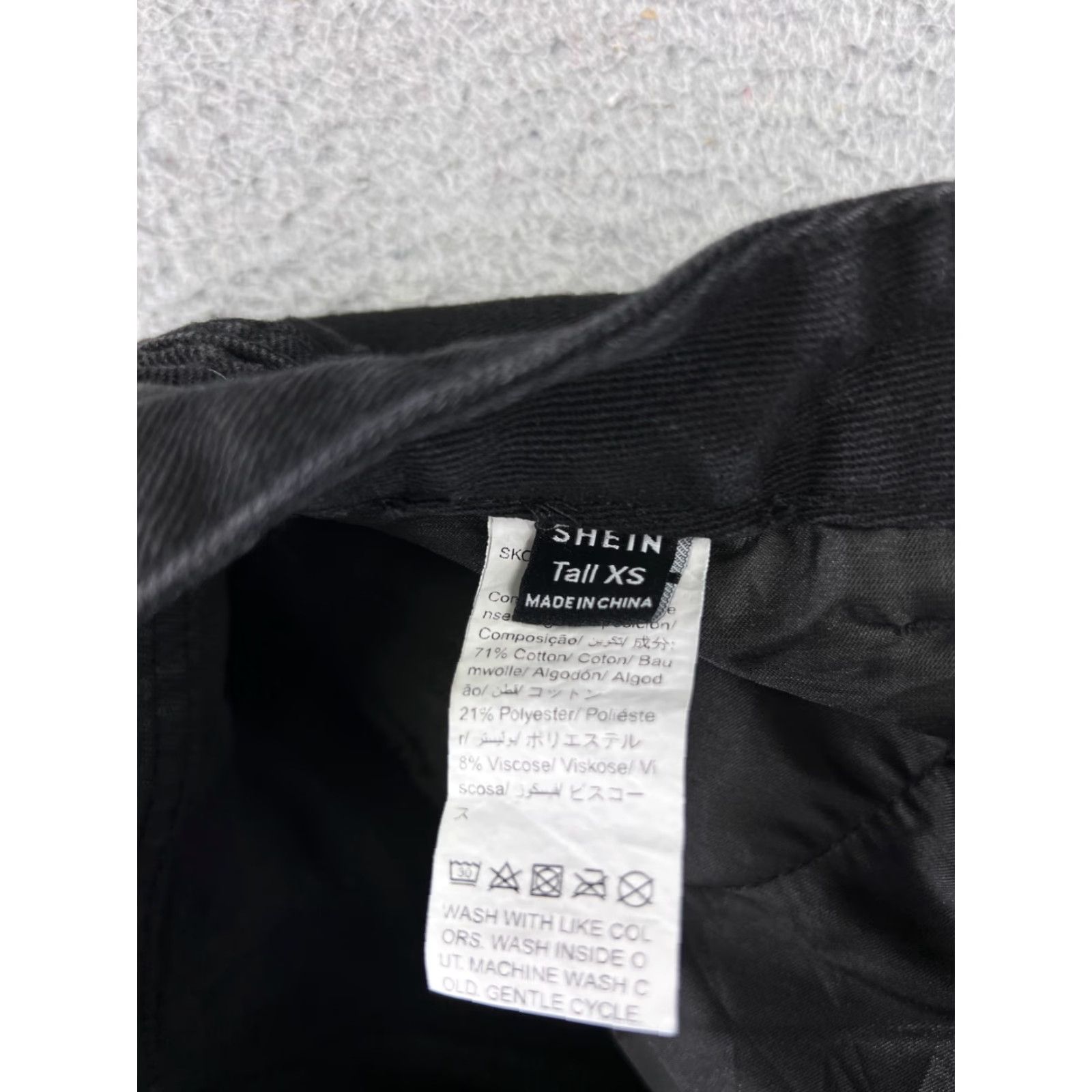 Shein SheIn Jeans Pants Womens XS Black Denim Wide-Leg High Rise 24x33 5-Pocket Design Medium Wash Cotton Cotton Slimming Comfortable 90s? Size 26" / US 2 / IT 38 - 6 Thumbnail