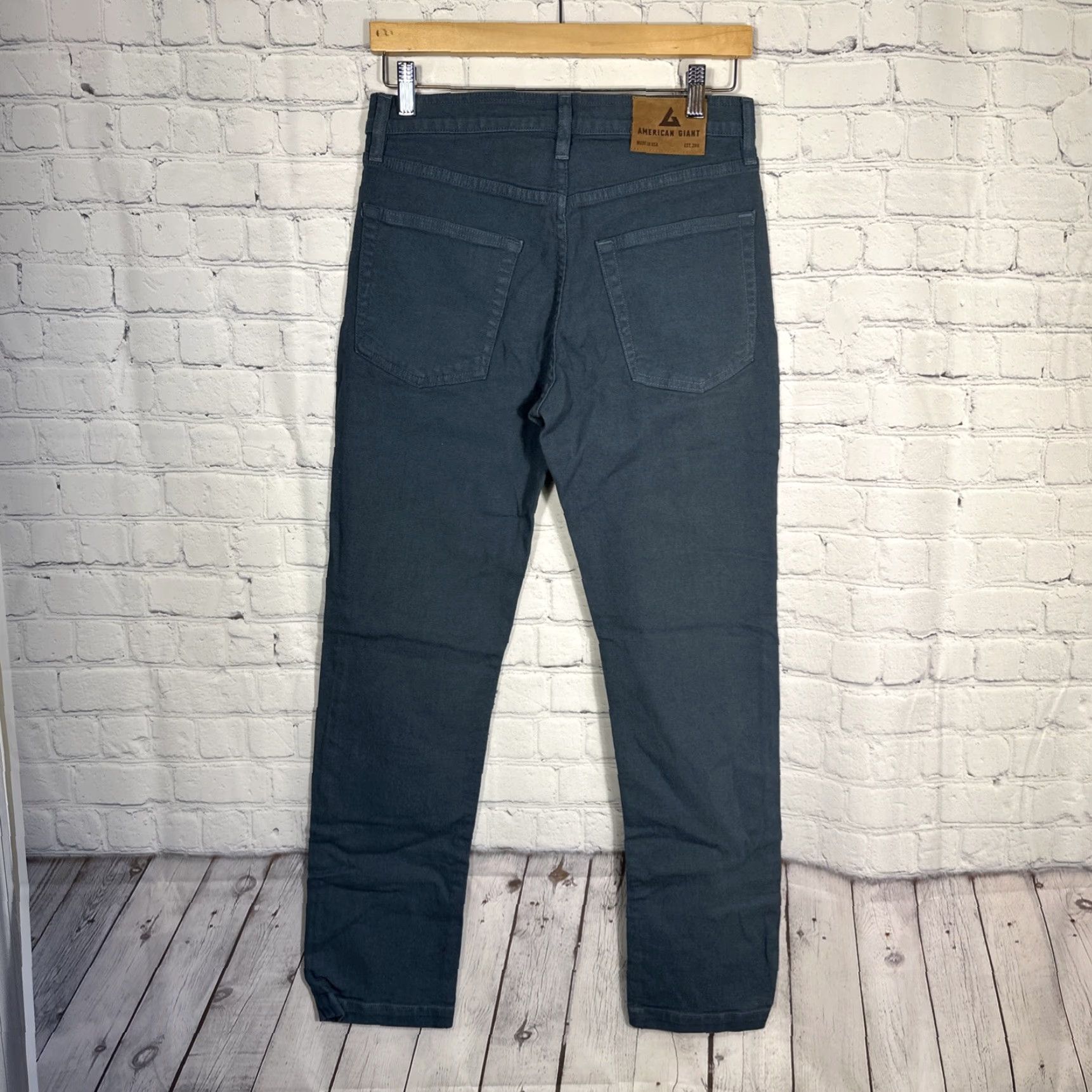Vintage American Giant Roughneck Jeans Mens 28x30 Indigo Size US 28 / EU 44 - 7 Thumbnail
