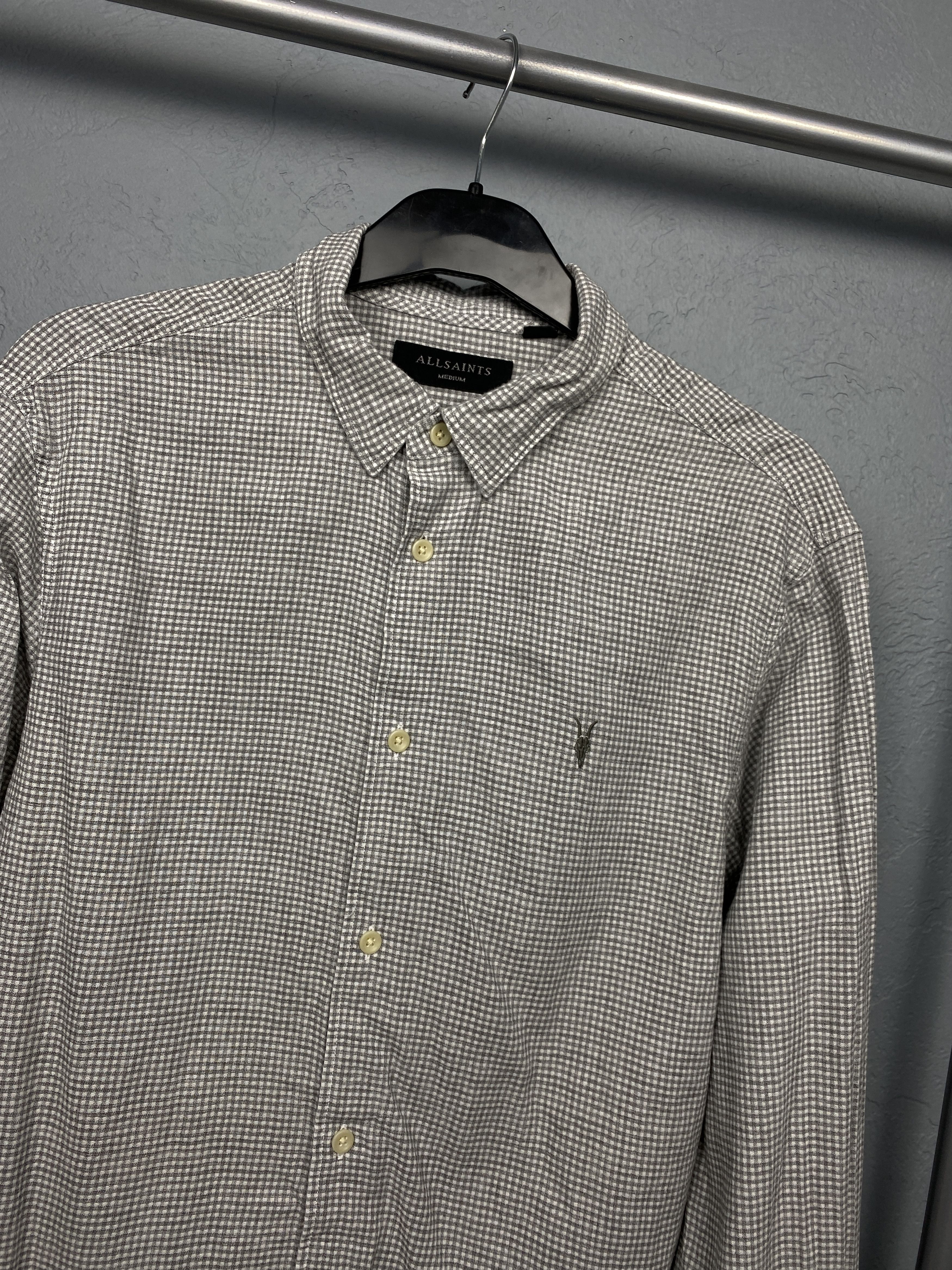 Allsaints Allsaints Mens Woodrow Long Sleeve Check Shirt Size US M / EU 48-50 / 2 - 2 Thumbnail