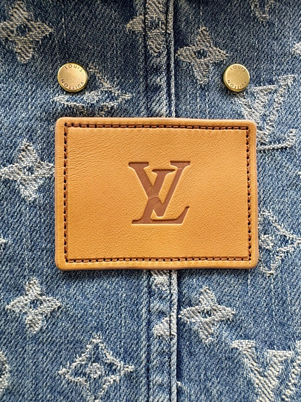 Louis Vuitton Supreme Louis Vuitton lv jacquard denim chore coat size48 Size US M / EU 48-50 / 2 - 10 Thumbnail