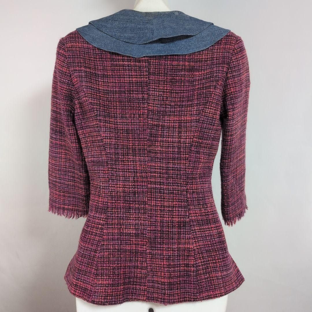 Dolce & Gabbana D&G Dolce & Gabbana Vintage Women Wool Denim Jacket Size M / US 6-8 / IT 42-44 - 1 Thumbnail