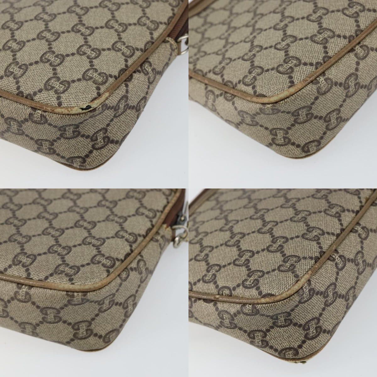 Gucci GUCCI GG Plus Supreme Shoulder Bag Pvc Leather Beige Gold Size ONE SIZE - 10 Thumbnail