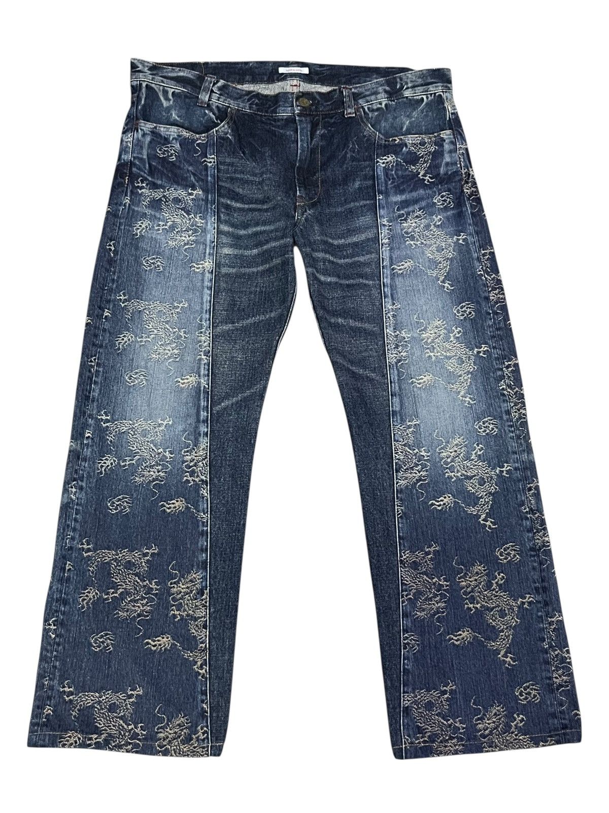 RARE! Eternal Kura Dragon Jacquard Denim Made in Japan