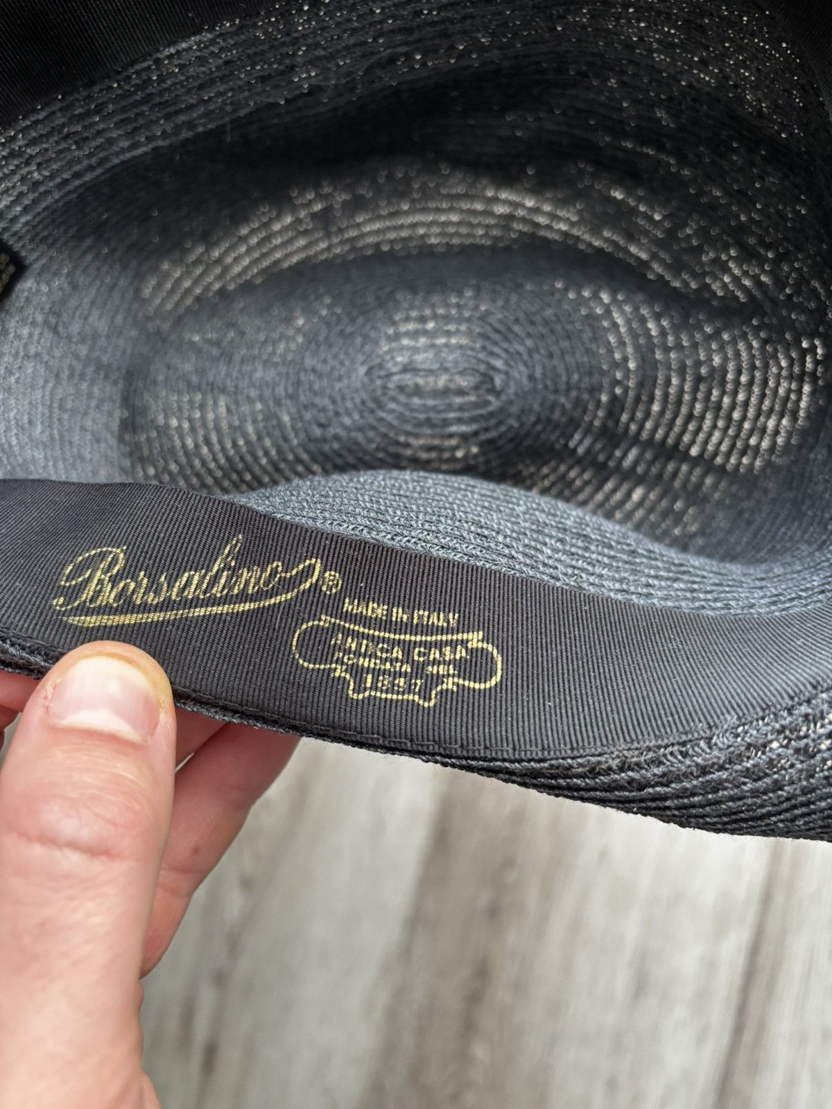 Borsalino Borsalino Fedora Hat 100% Hemp Canapa Made in Italy Size 57 Size ONE SIZE - 14 Thumbnail