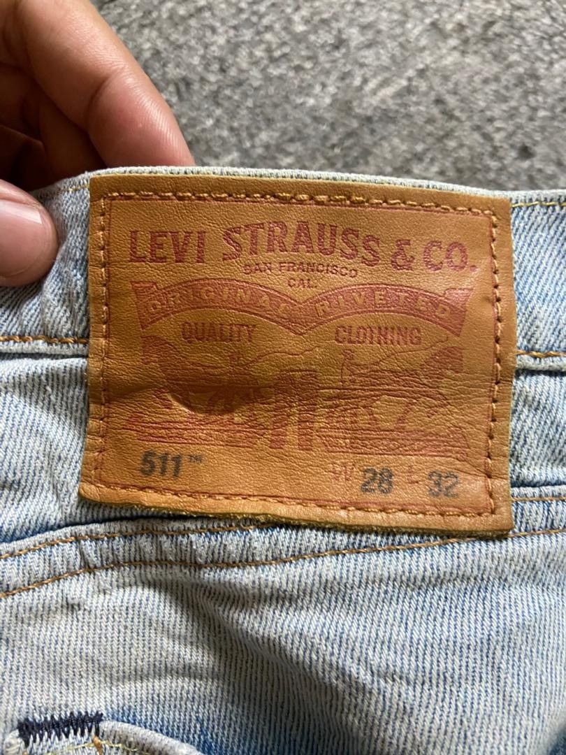 Levi's Levis Strauss Co. White Oak Denim Jeans (184) Size US 28 / EU 44 - 3 Thumbnail