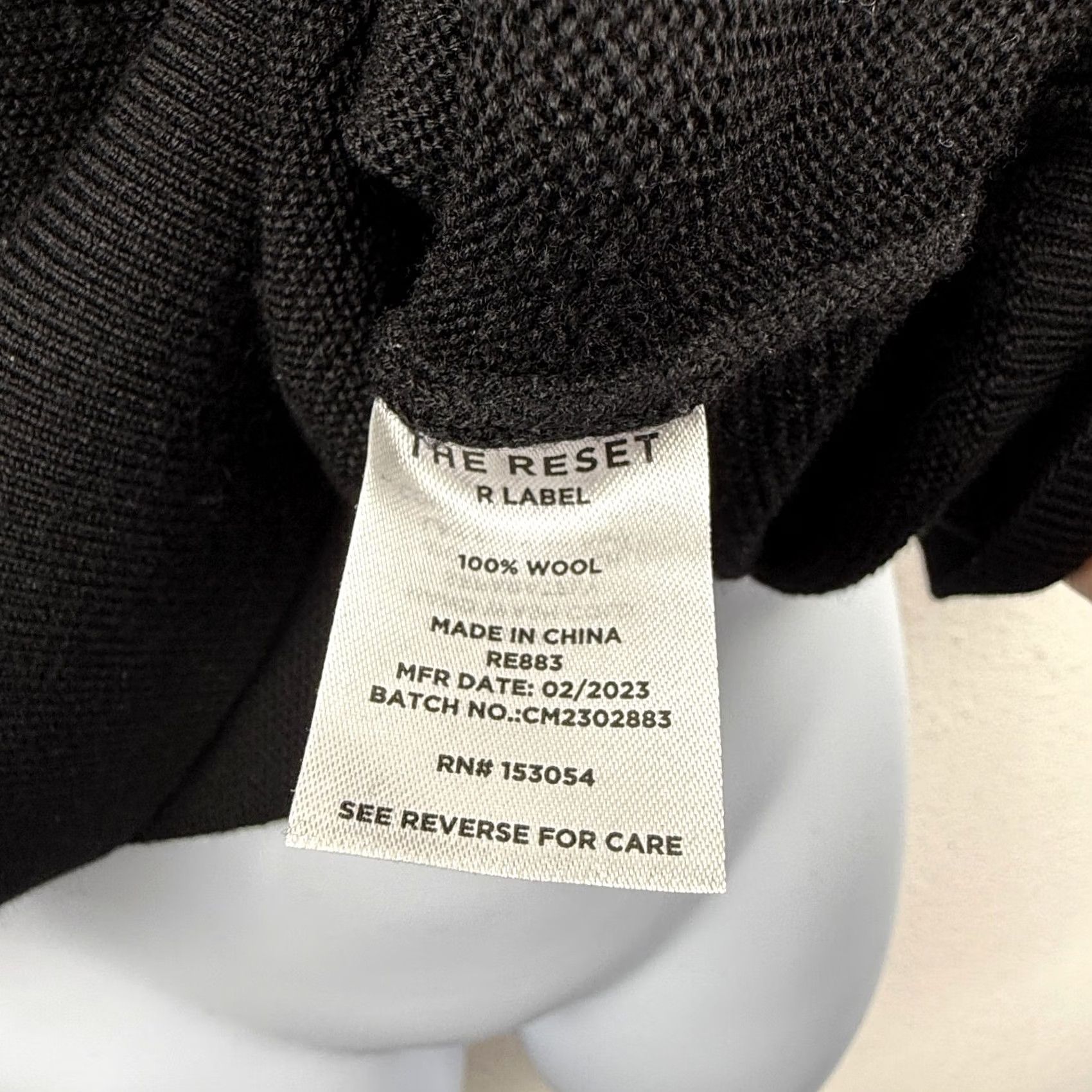 Vintage VINTAGE The Reset R Label Sweater Womens L Black 100% Wool Crew Neck Cap Sleeve Pullover All Seasons Womens Size L / US 10 / IT 46 - 5 Thumbnail
