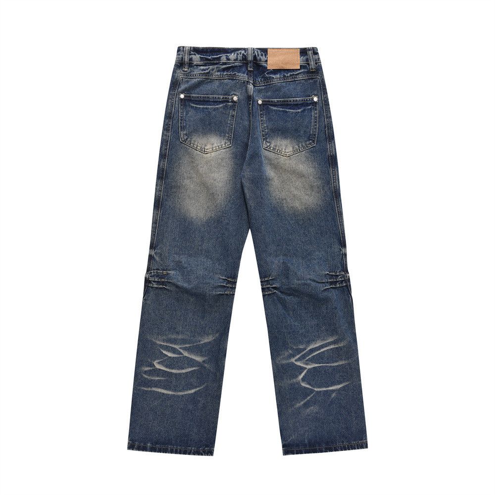 Japanese Brand American high street ripple washed jeans Size US 32 / EU 48 - 2 Thumbnail