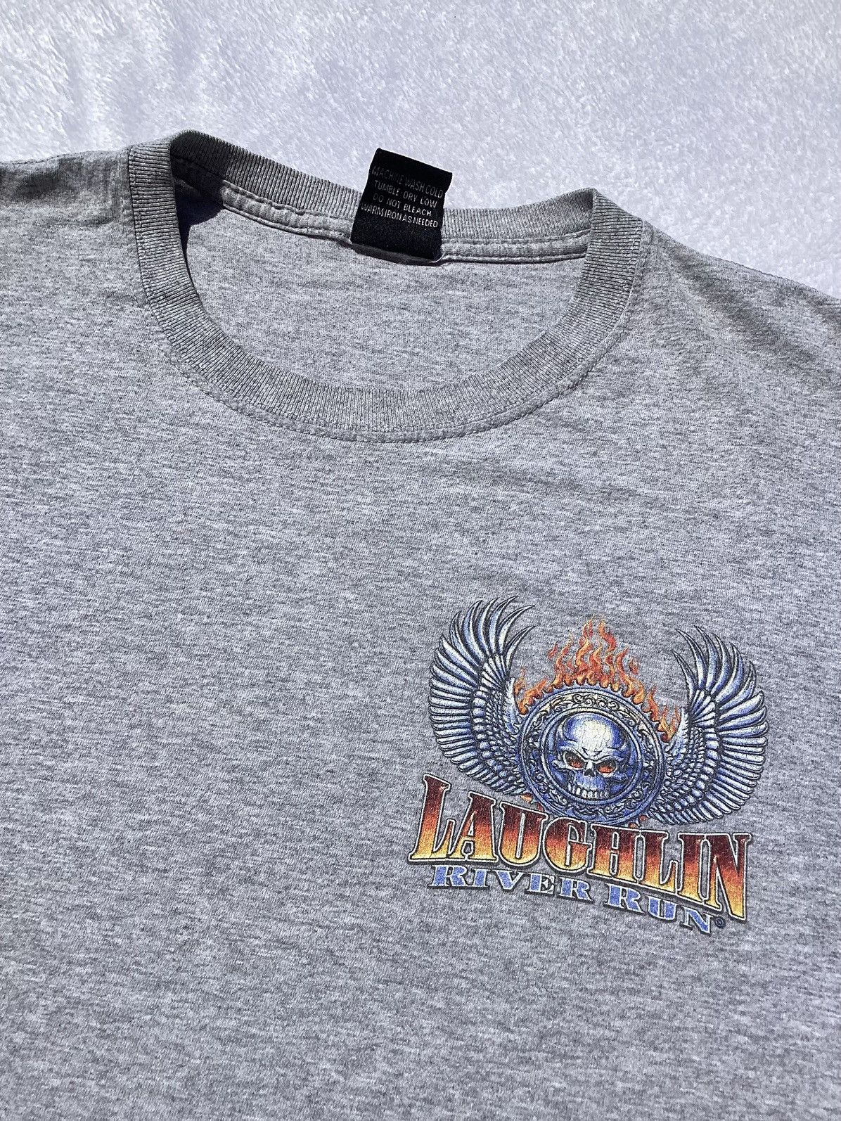 Harley Davidson × Vintage 2013 Laughlin River run double sided motorcycle/biker Tee Size US XXL / EU 58 / 5 - 3 Thumbnail