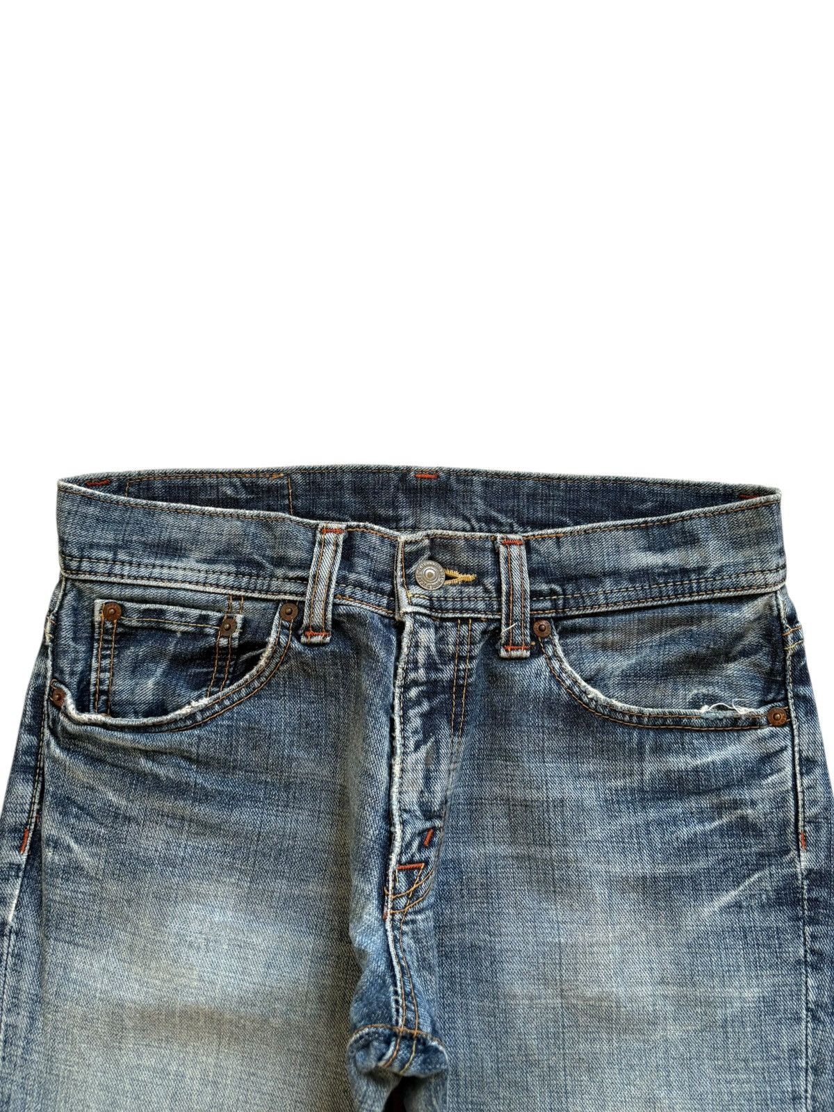 Japanese Brand Vintage Japanese Brand Faded Wash Distress Rip Flare Jeans Size US 30 / EU 46 - 4 Thumbnail