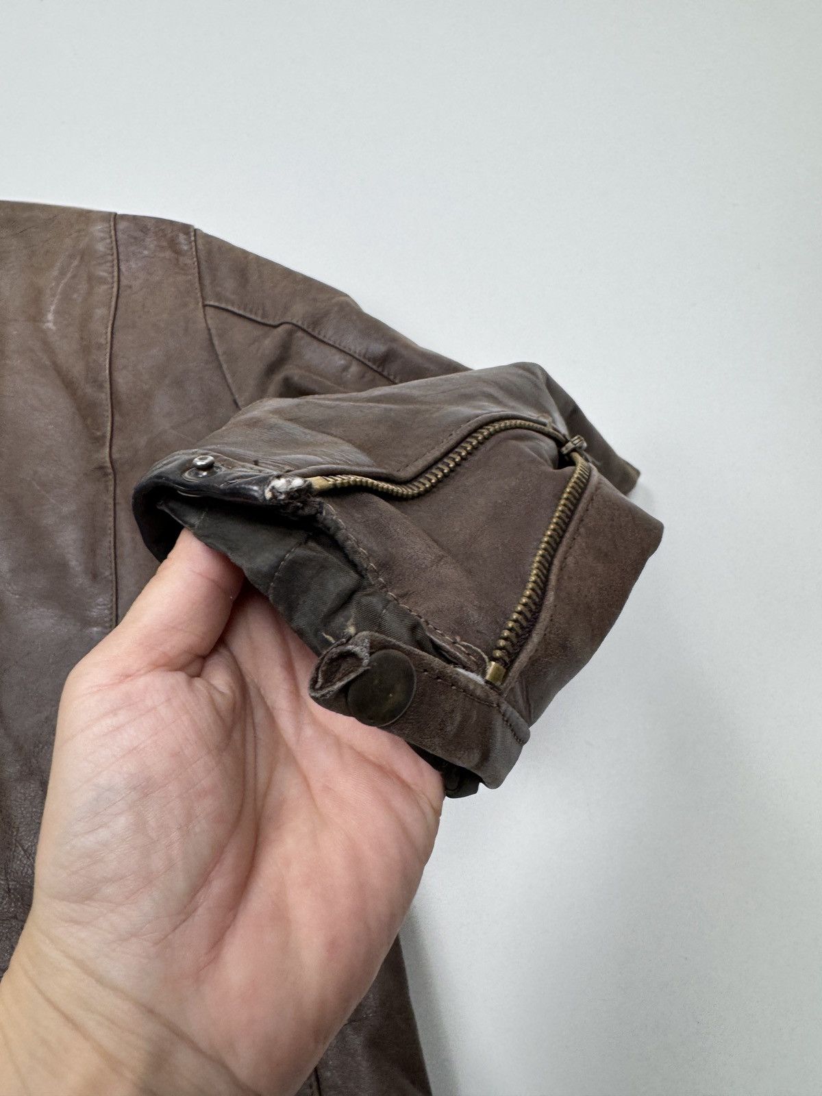 Vera Pelle Vintage biker jacket for men Size US S / EU 44-46 / 1 - 11 Thumbnail