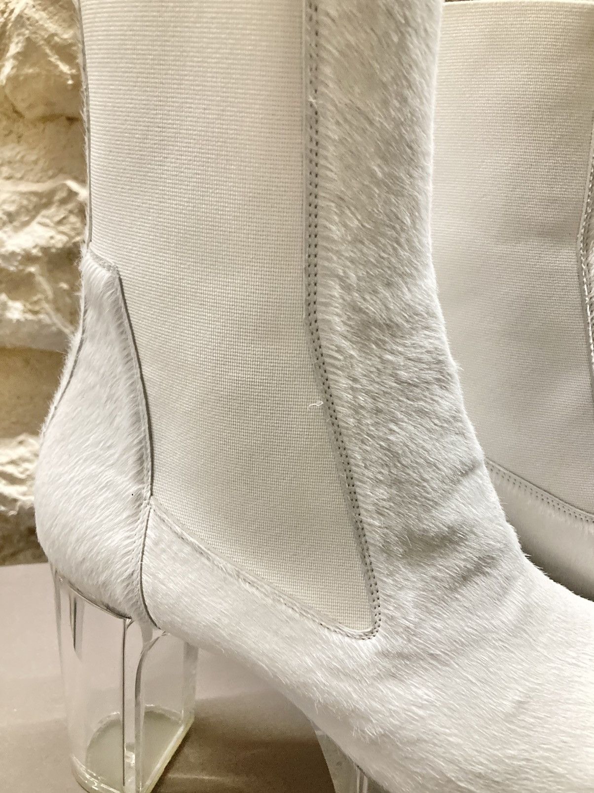 Rick Owens NEVER WORN/ Rick Owens Chalk White Grill Kiss Boots Size US 8 / EU 41 - 7 Thumbnail