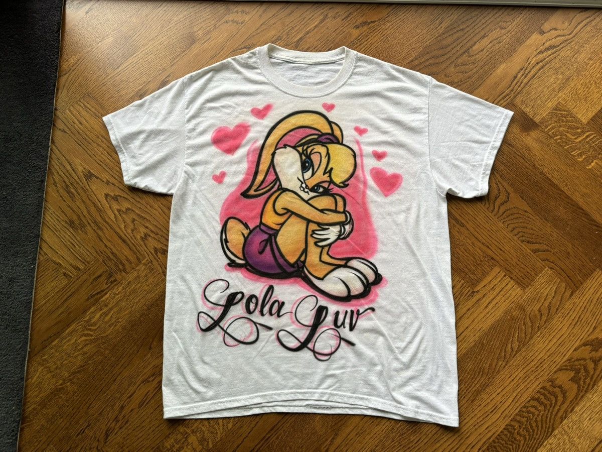Disney × Vintage Y2K Vintage Airbrush Tee Lola Bunny Hearts NY Anime Cartoon Size US M / EU 48-50 / 2 - 7 Thumbnail
