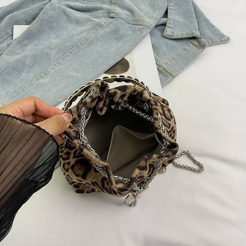 Leather Leopard Luxury Crossbody Bag Size ONE SIZE - 2 Thumbnail
