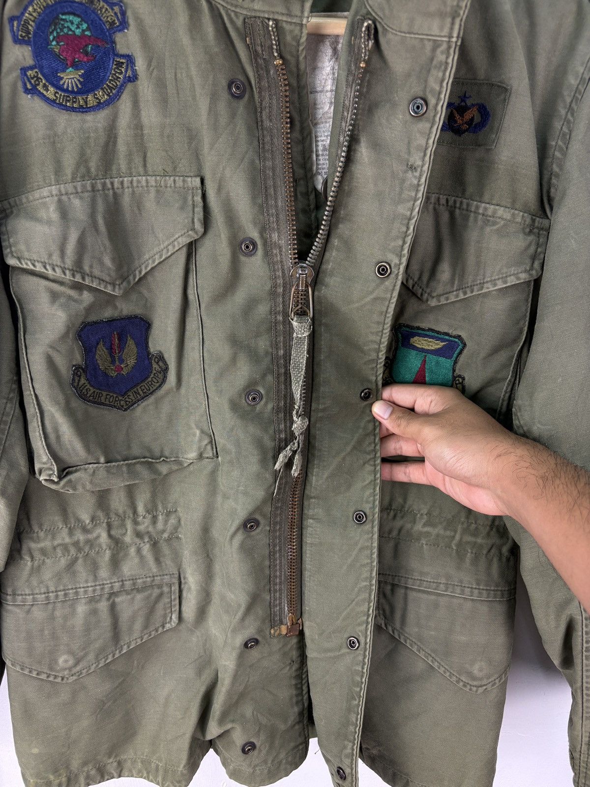 Vintage Vintage 70s 80s OG US Air Force Field Jacket HBT Size US S / EU 44-46 / 1 - 12 Thumbnail