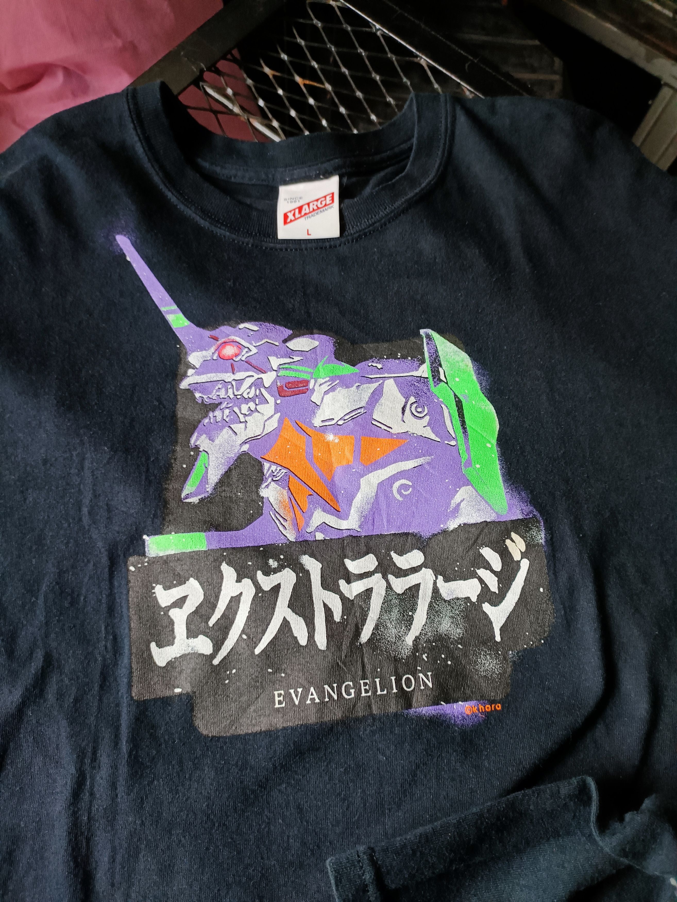 Anime EVANGELION COLLABS XLARGE BRAND Size US L / EU 52-54 / 3 - 6 Thumbnail